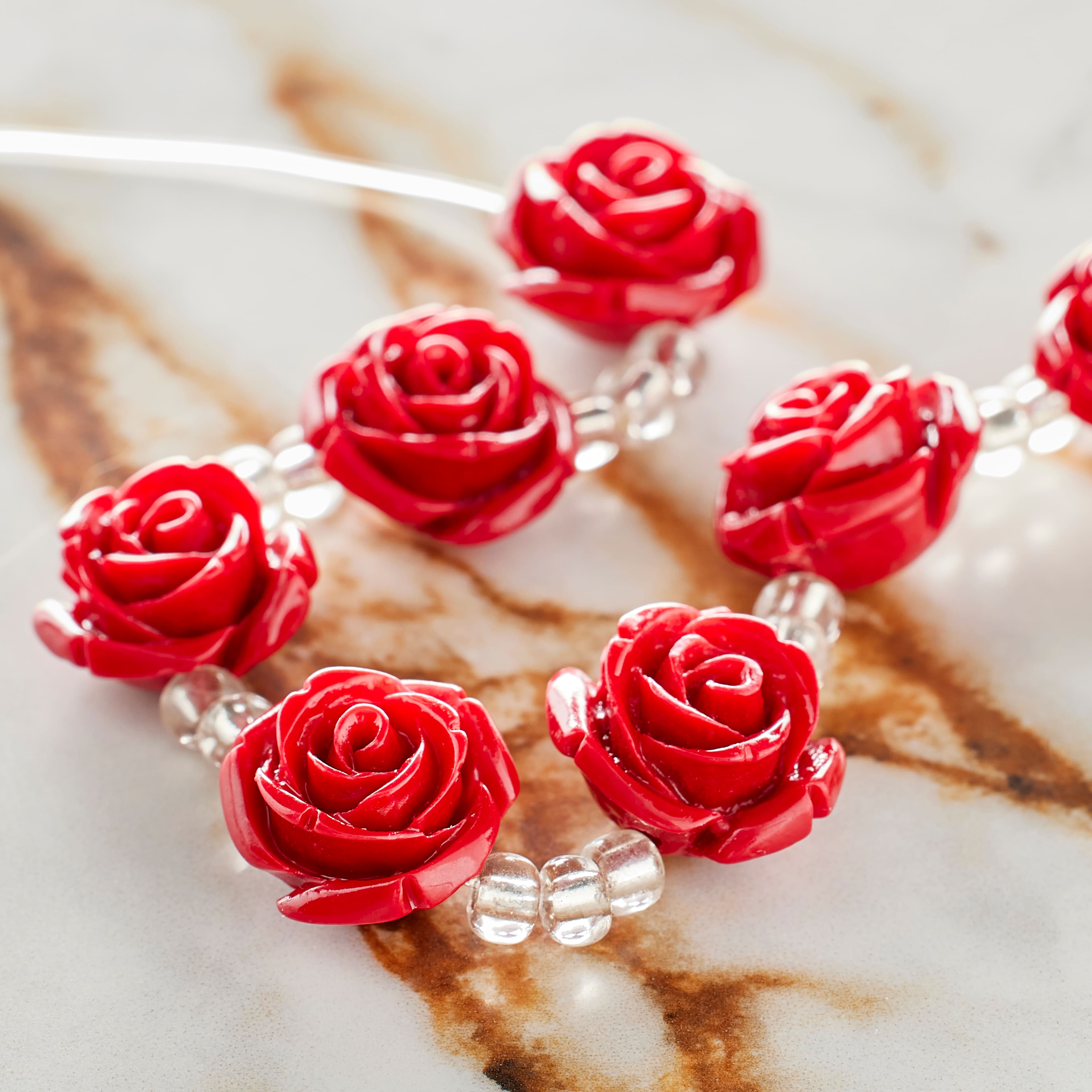 Stone Composite Flower Beads, 14mm by Bead Landing™