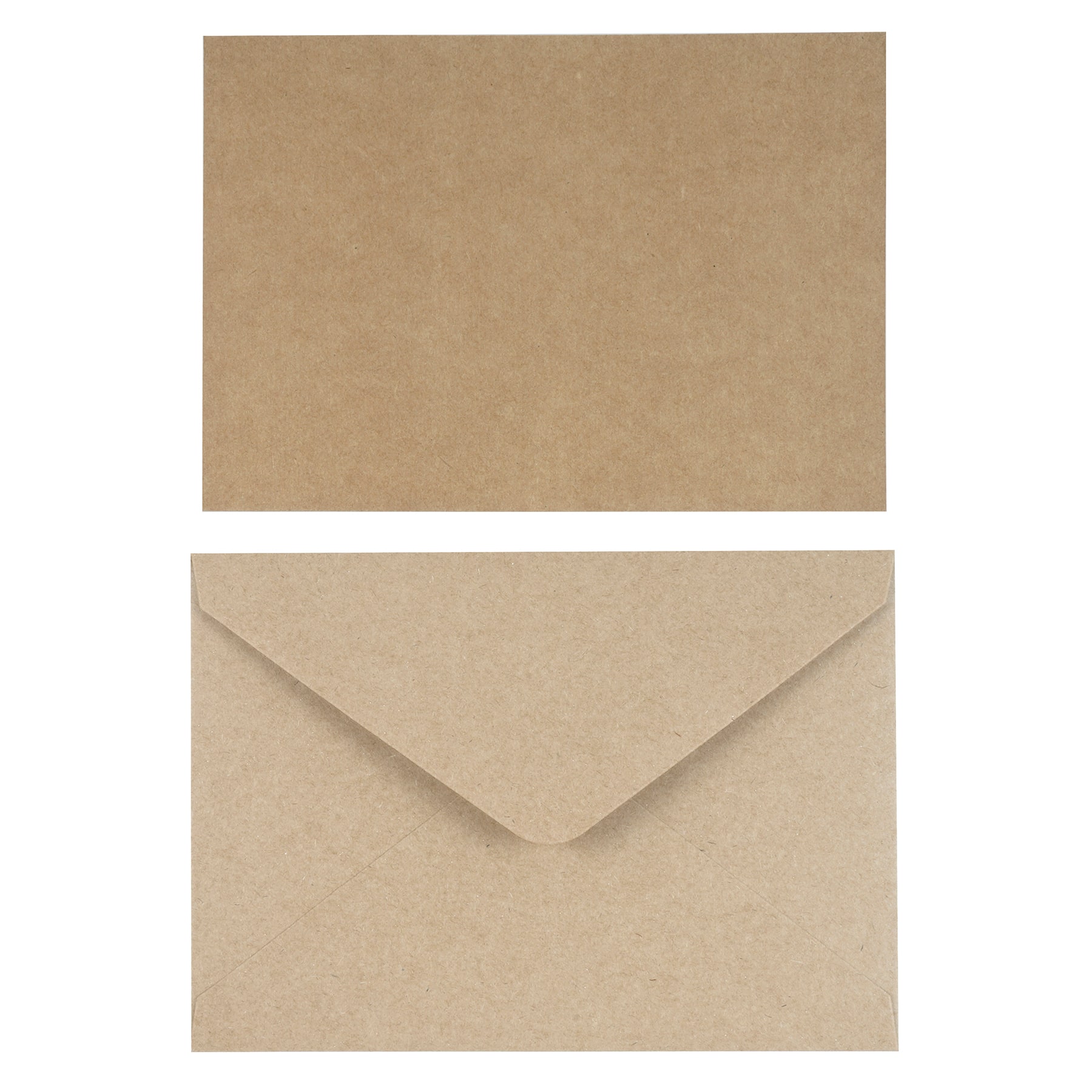 12 Packs: 10 ct. (120 total) 5" x 7" Kraft Flat Cards & Envelopes by Recollections™