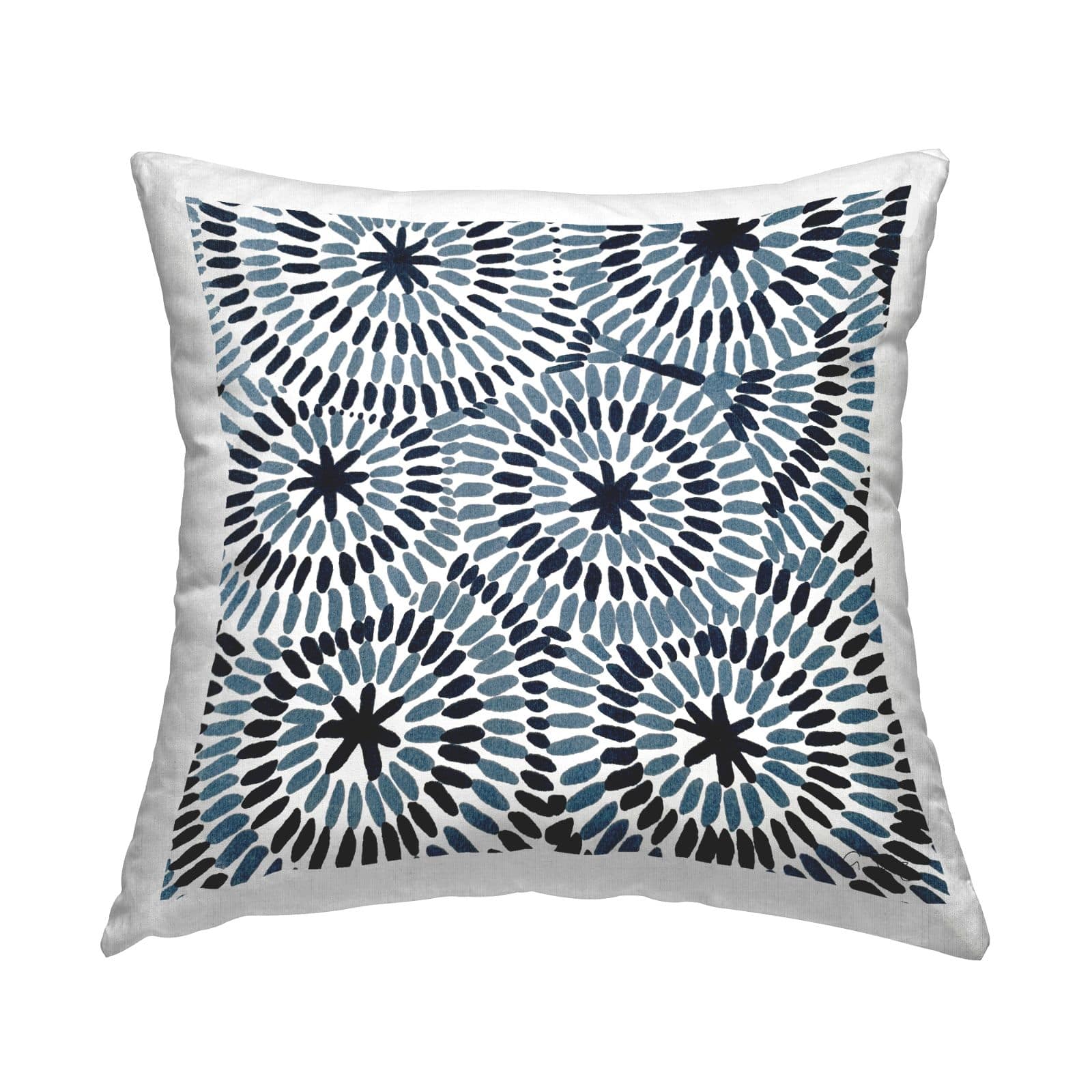 Stupell Industries Geometric Circles Layered Abstract Pattern Design by Ale Saiz Studio Throw Pillow