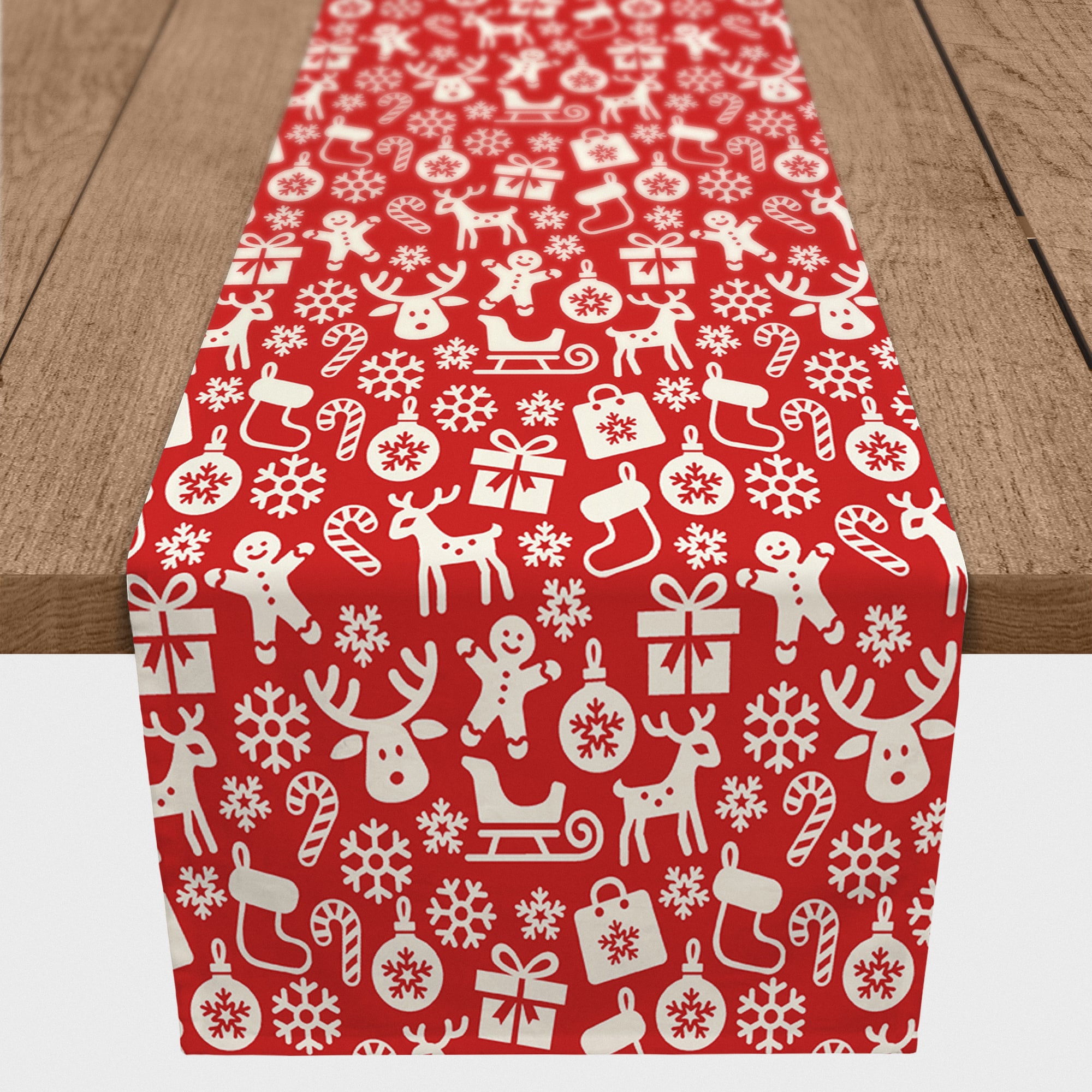 72&#x22; Christmas Icons Table Runner