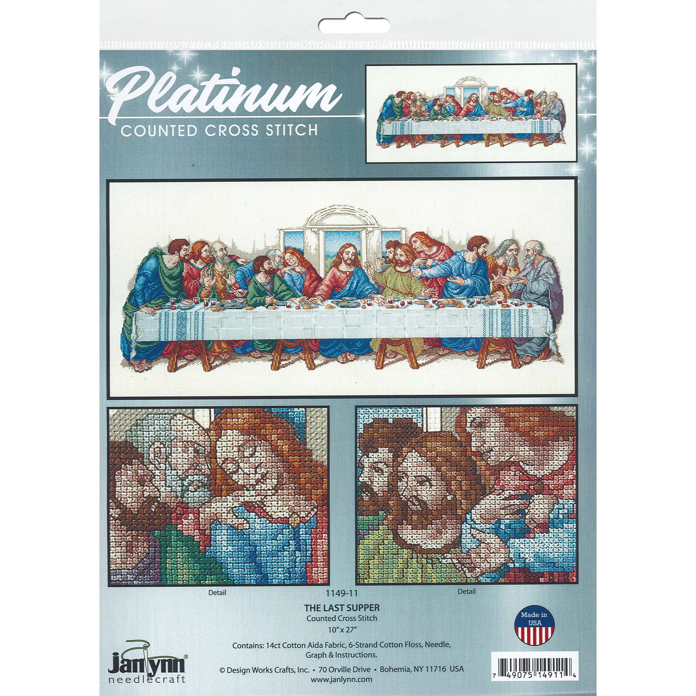 Janlynn The Last Supper Counted Cross Stitch Kit
