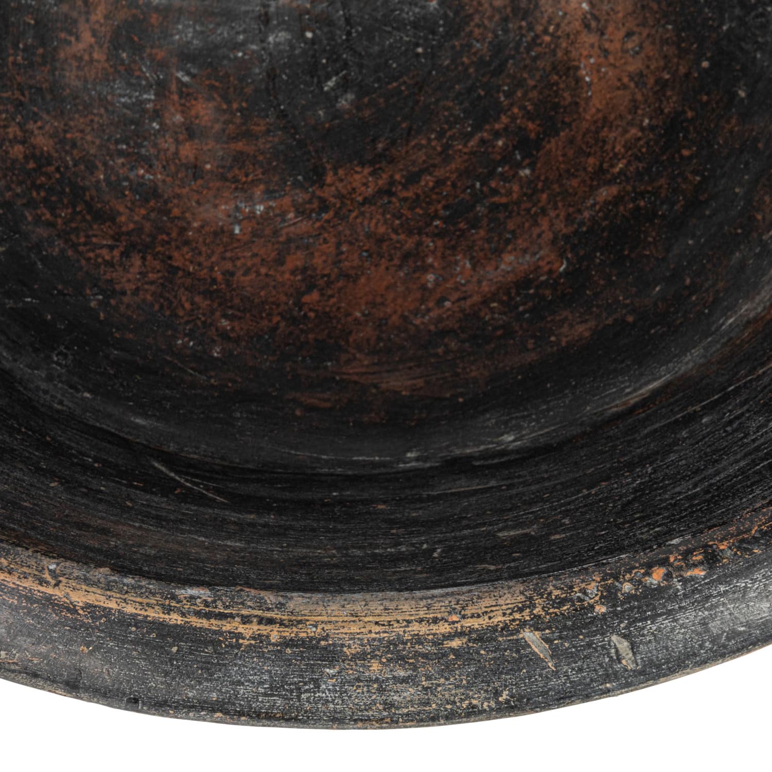 Hello Honey&#xAE; 22&#x22; Black Decorative Vintage Clay Bowl with Handle