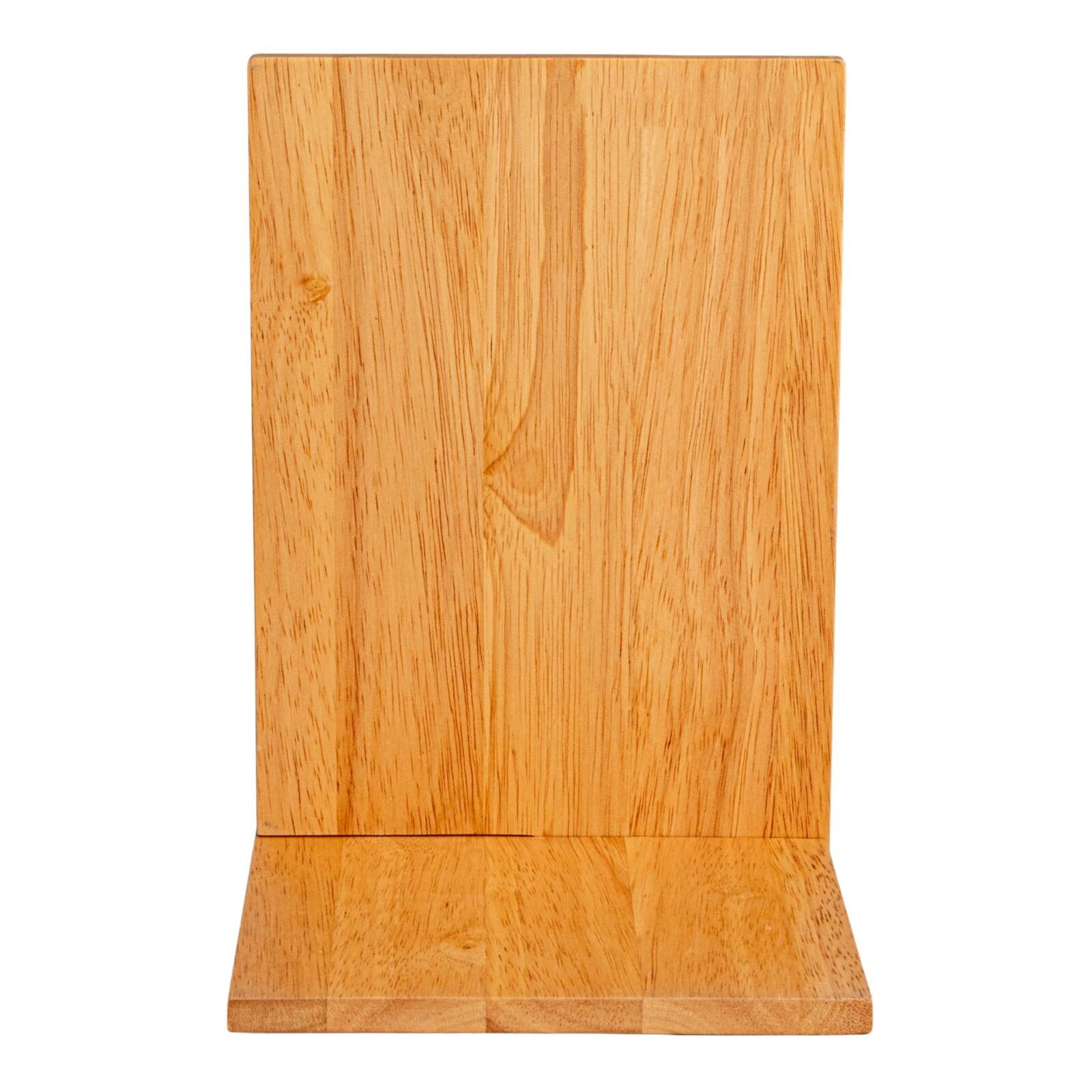 Hello Honey&#xAE; 9.75&#x22; Natural Rubberwood Reflections Desk Mirror