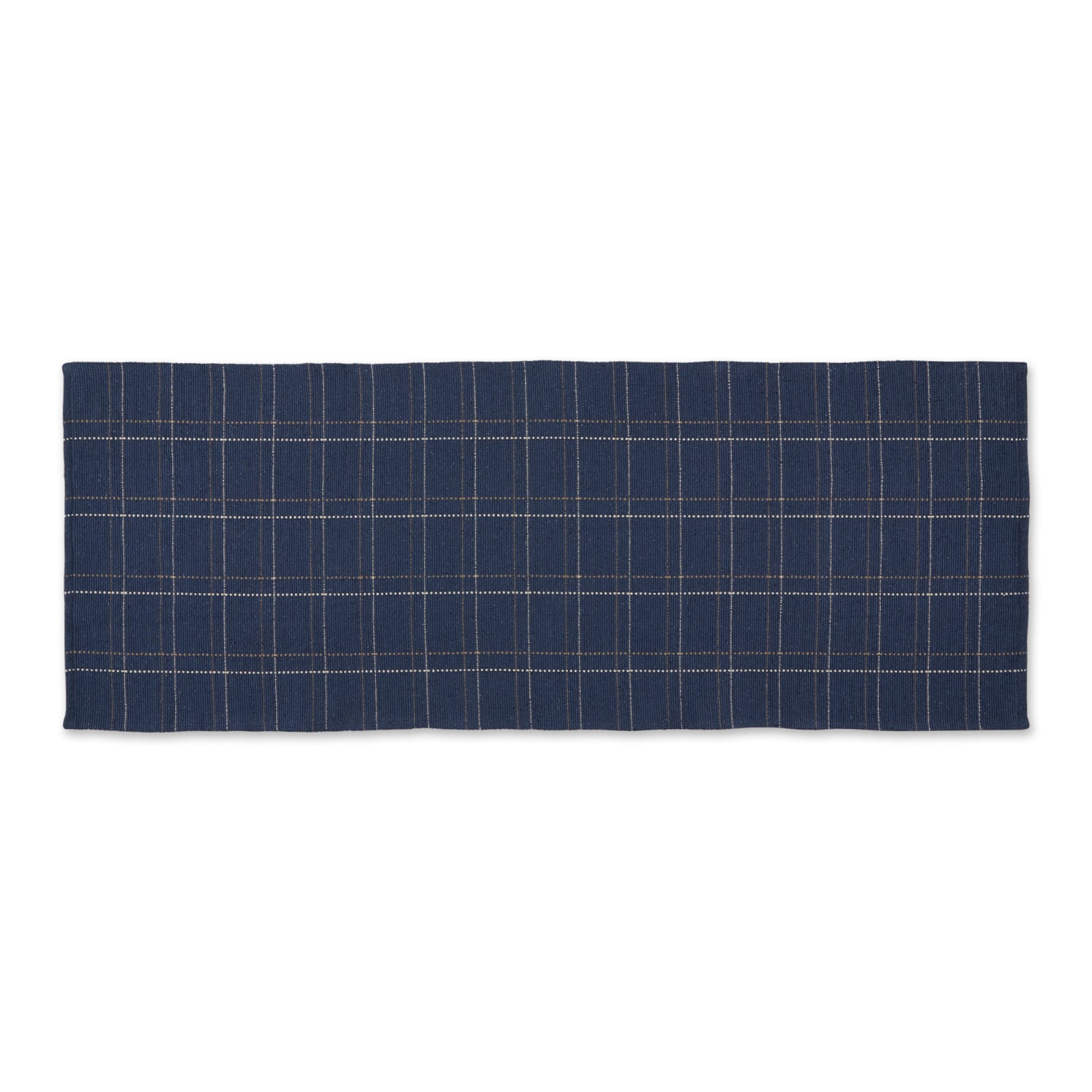 DII® Variegated Plaid Recycled Yarn Floor Runner, 2ft. x 3" x 6ft.