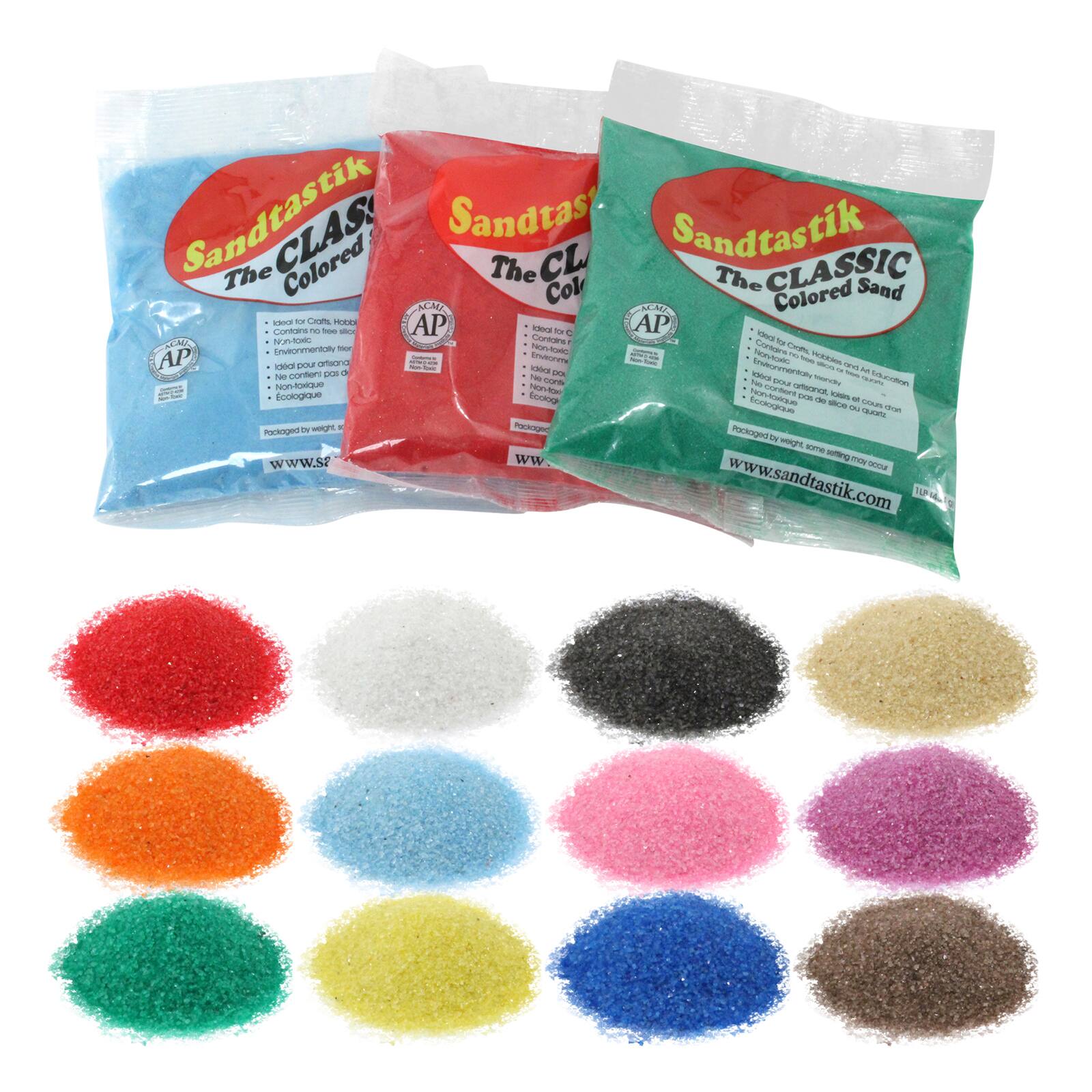 Sandtastik&#xAE; Classic Colored Sand Assortment 1, 12ct.