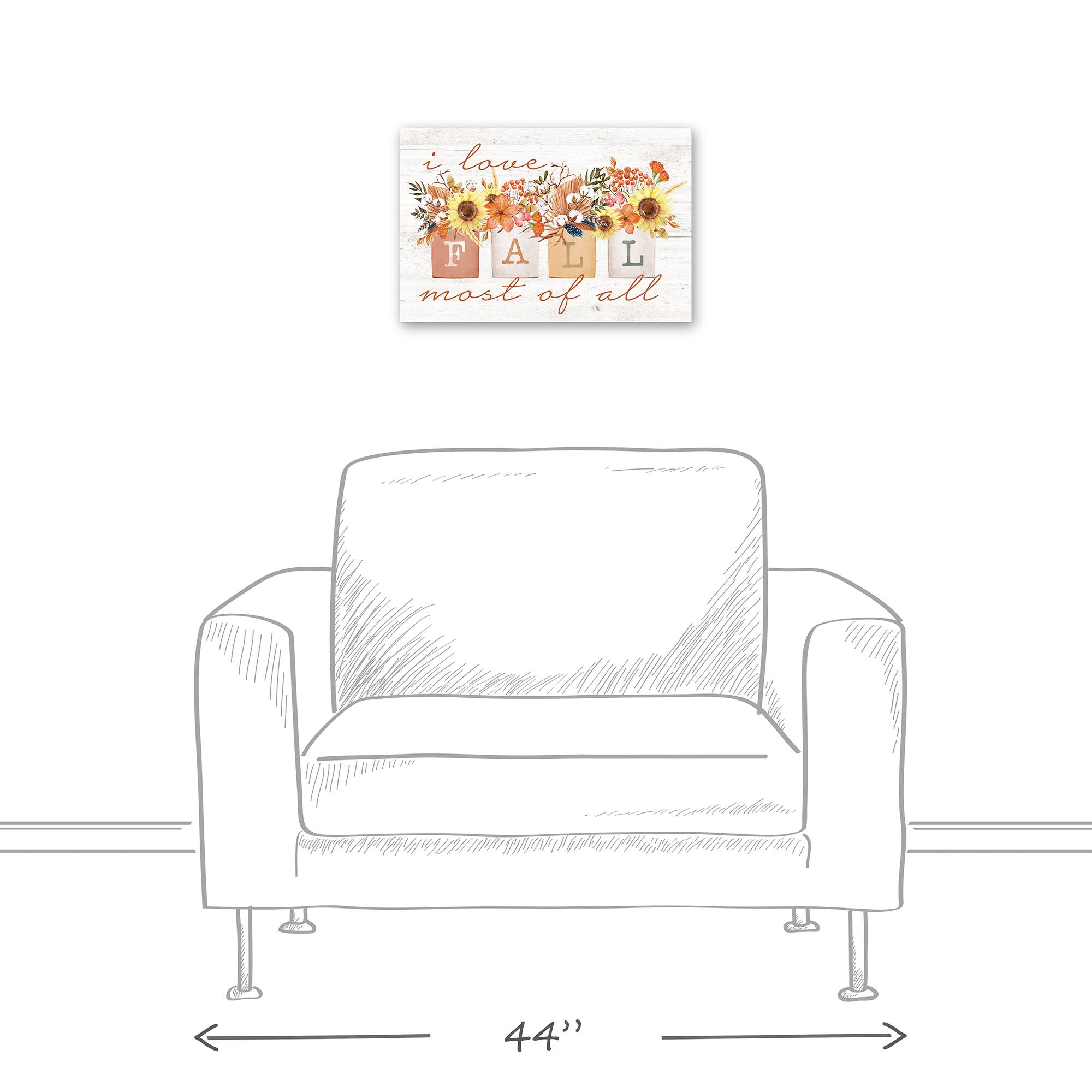 Love Fall Bouquets Canvas Wall Art