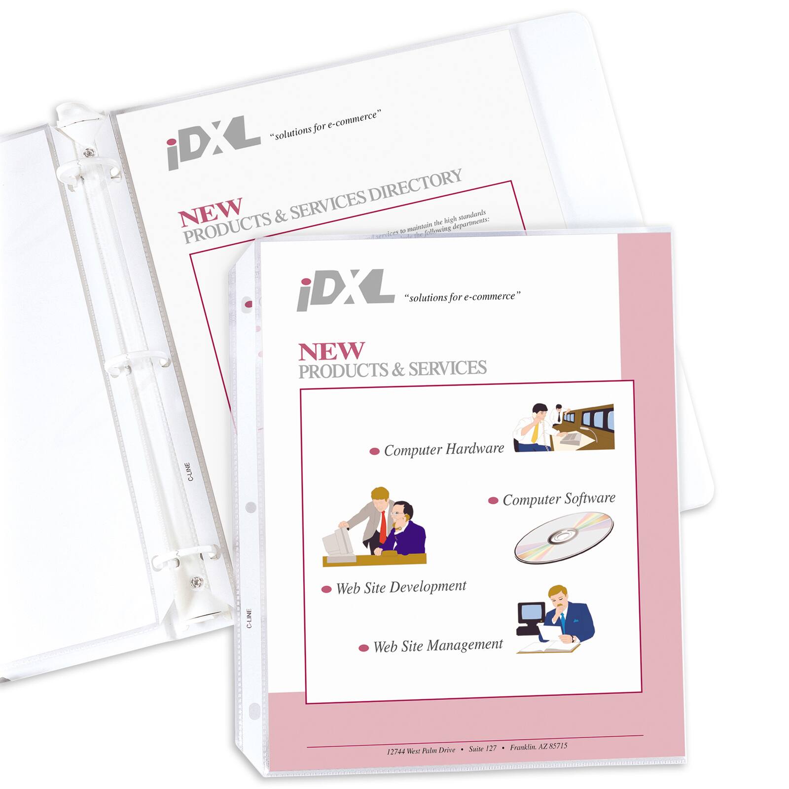 C-Line® 8.5" x 11" Clear Heavyweight Poly Sheet Protectors, 200ct.