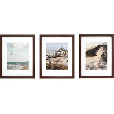 3 Pack Gallery™ 8" x 10" Brown Frame with Mat by Studio Décor® | Michaels