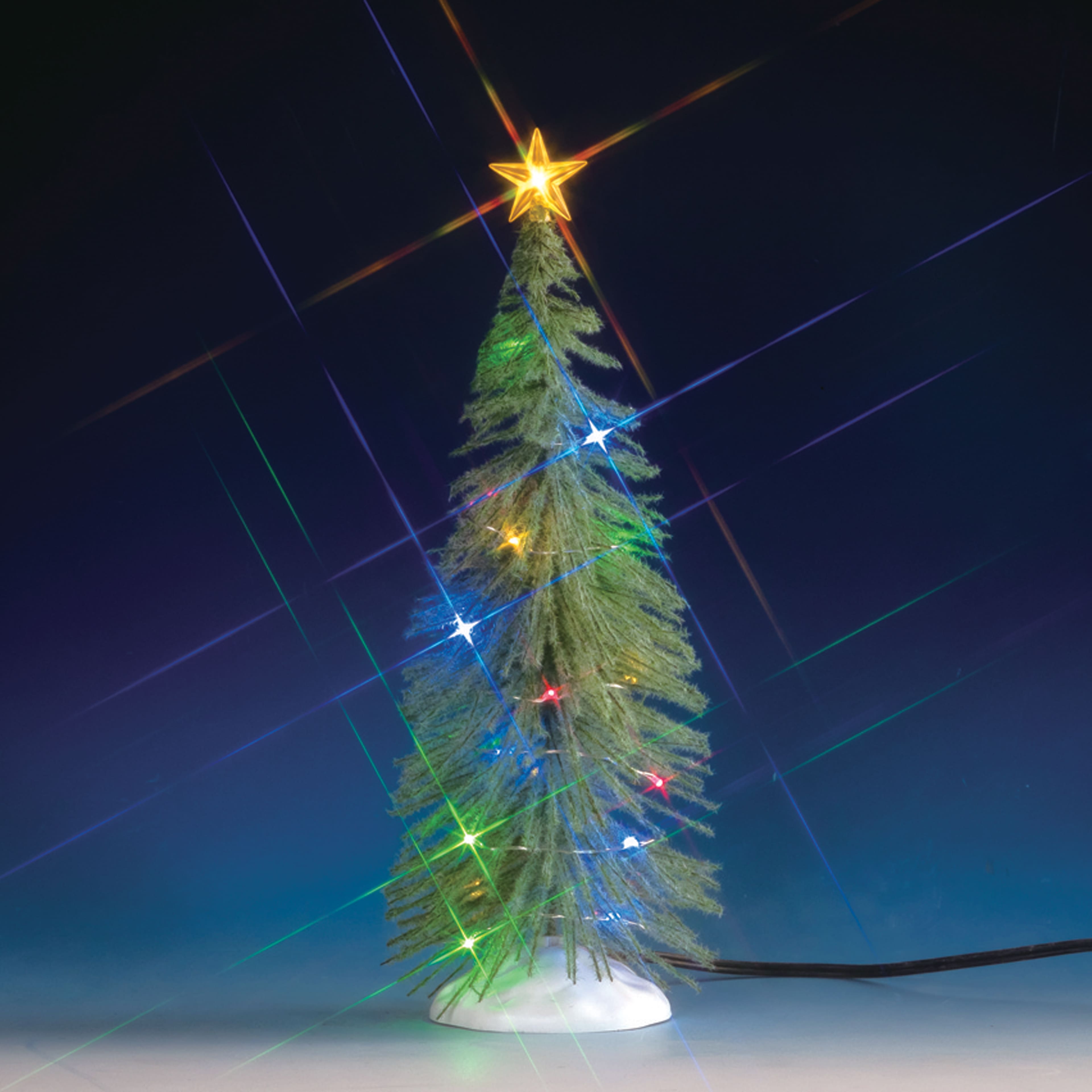 Lemax&#xAE; Large Chasing Multi Light Spruce Tree