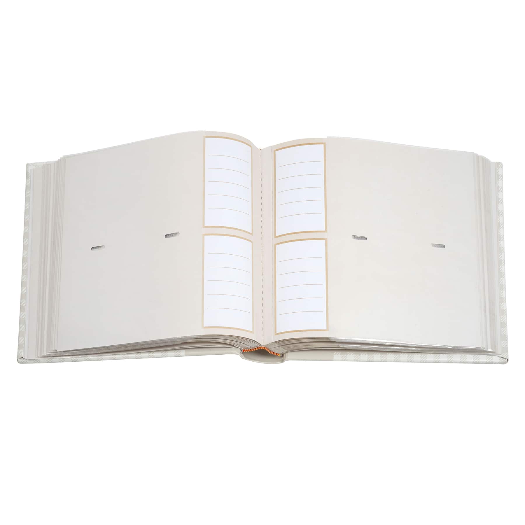 6 Pack: Gray Gingham 2-Up Photo Album by Recollections™