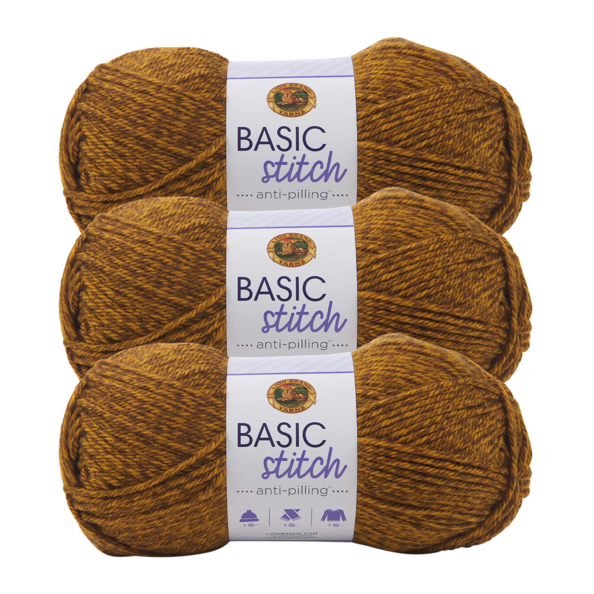 3 Pack Lion Brand® Basic Stitch Anti Pilling™ Yarn