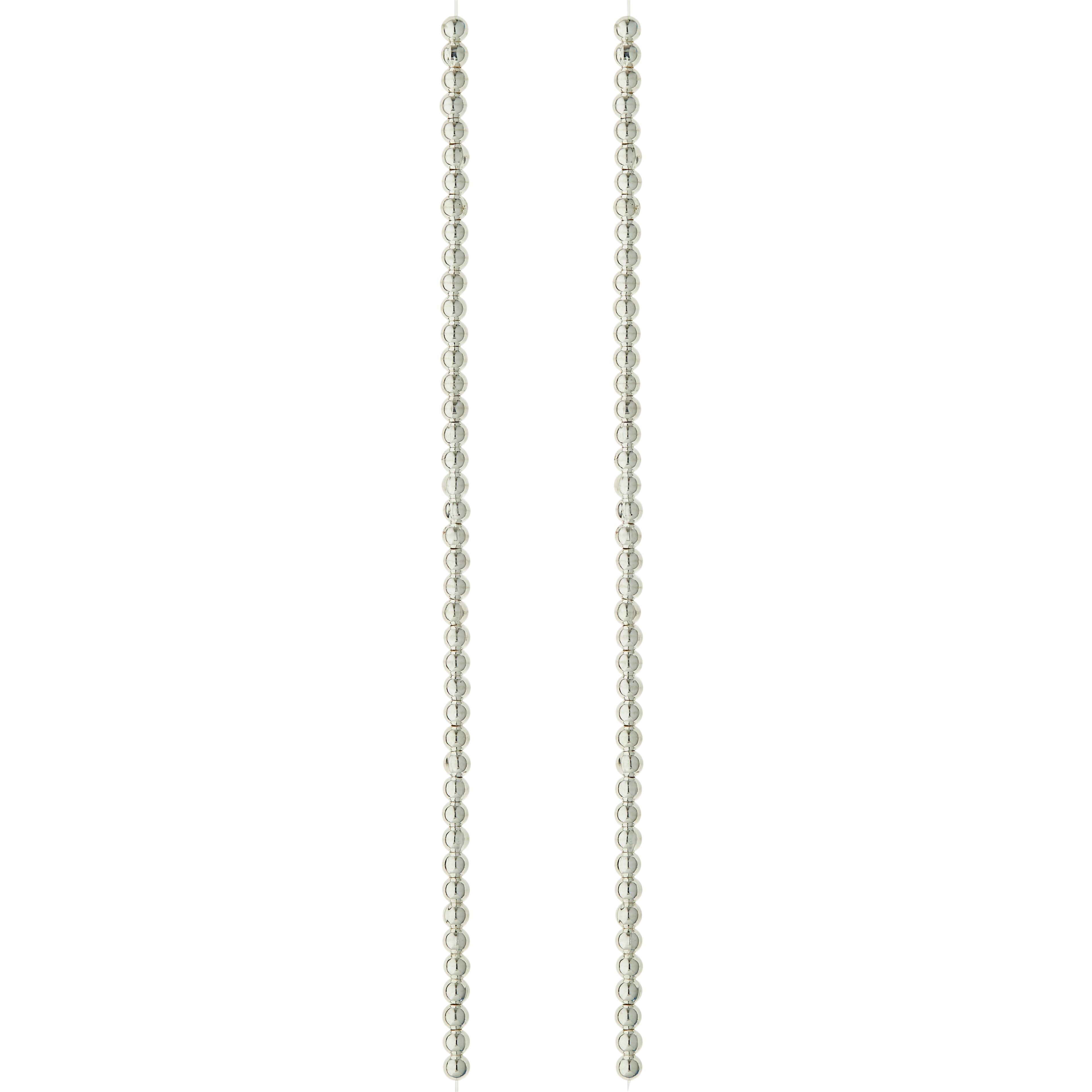 9 Pack: Sterling Silver-Plated Round Beads by Bead Landing™