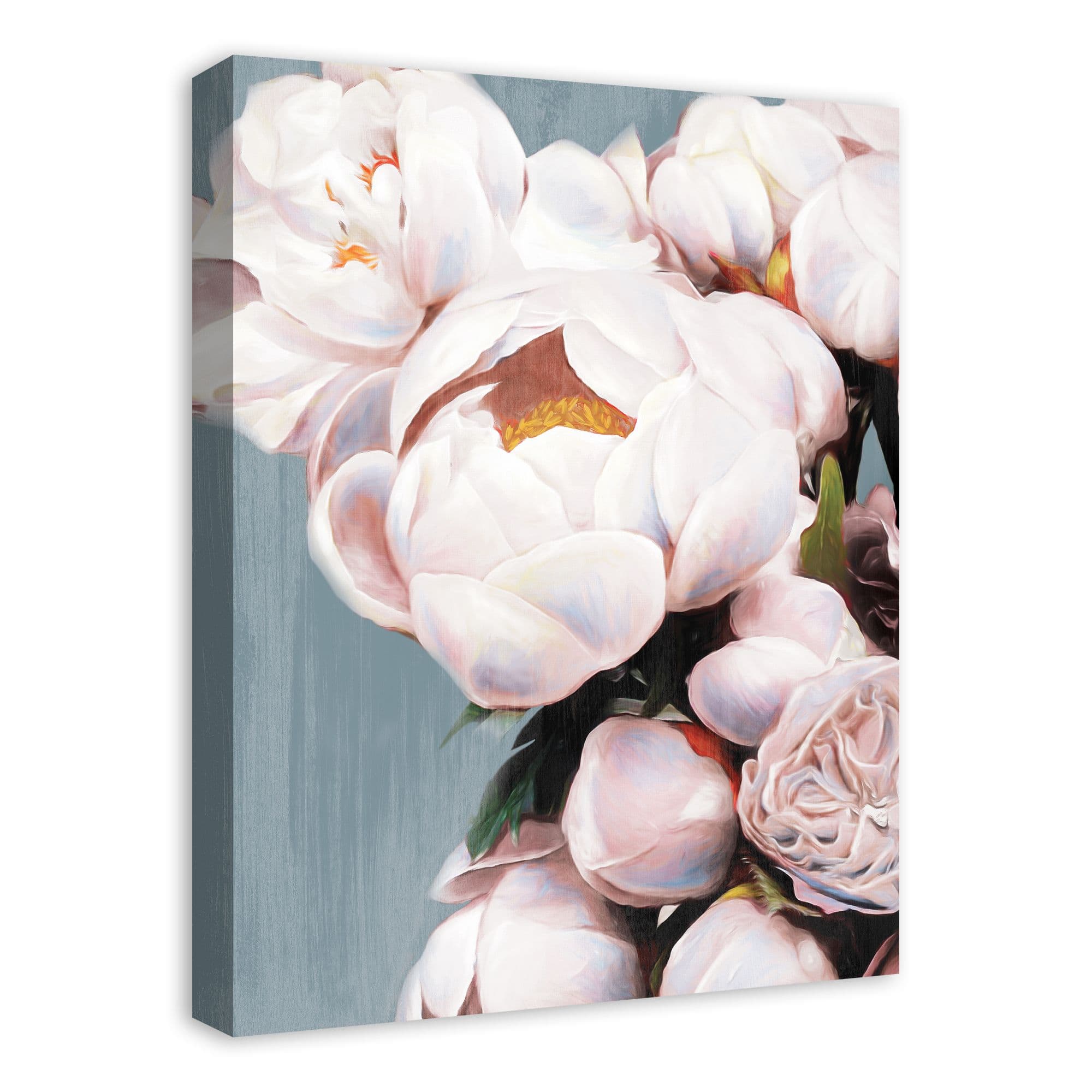 Light Pink Peonies 18" x 24" Canvas Wall Art
