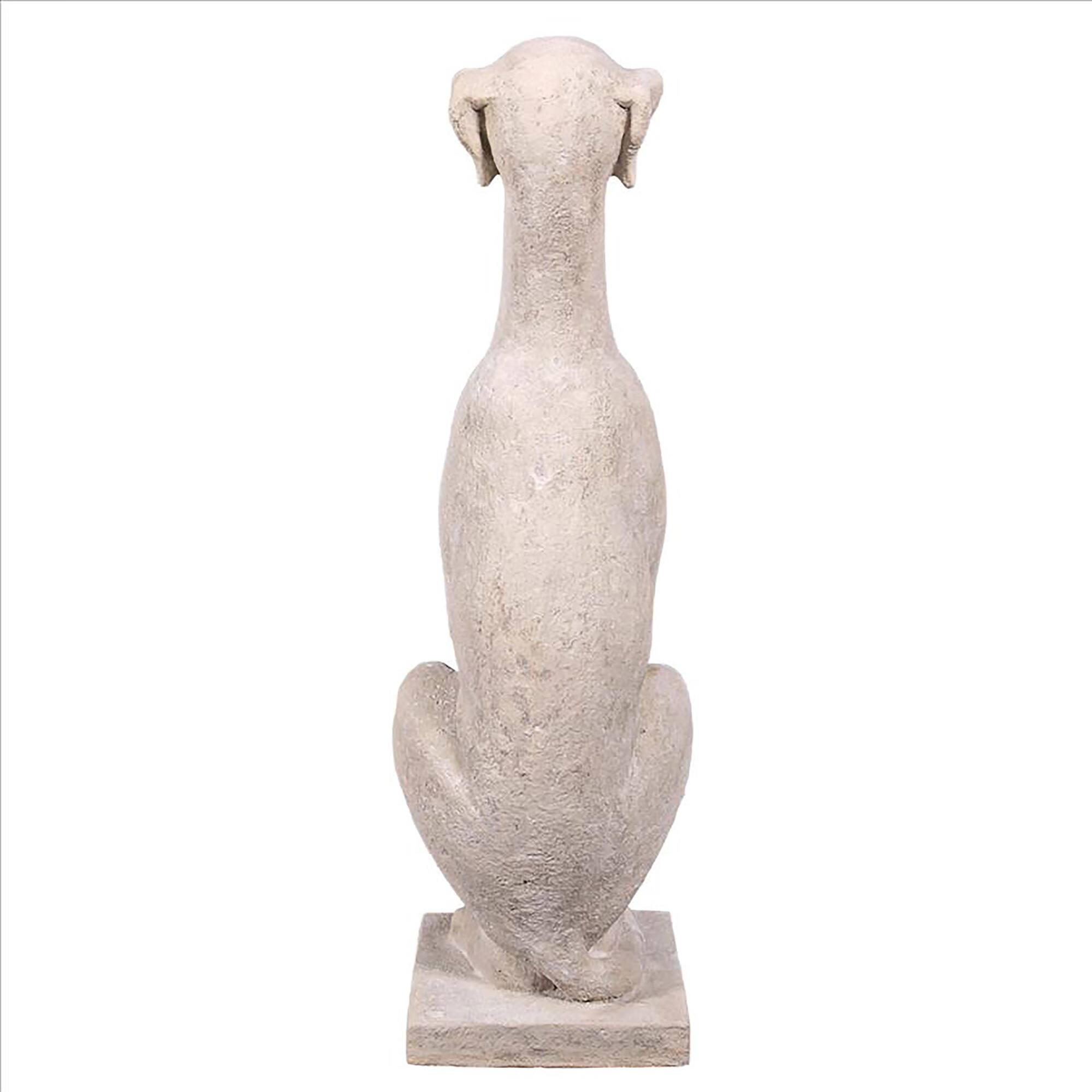 Design Toscano 35.5&#x22; Italian Greyhound Art D&#xE9;co Whippet Sentinel Dog Statue