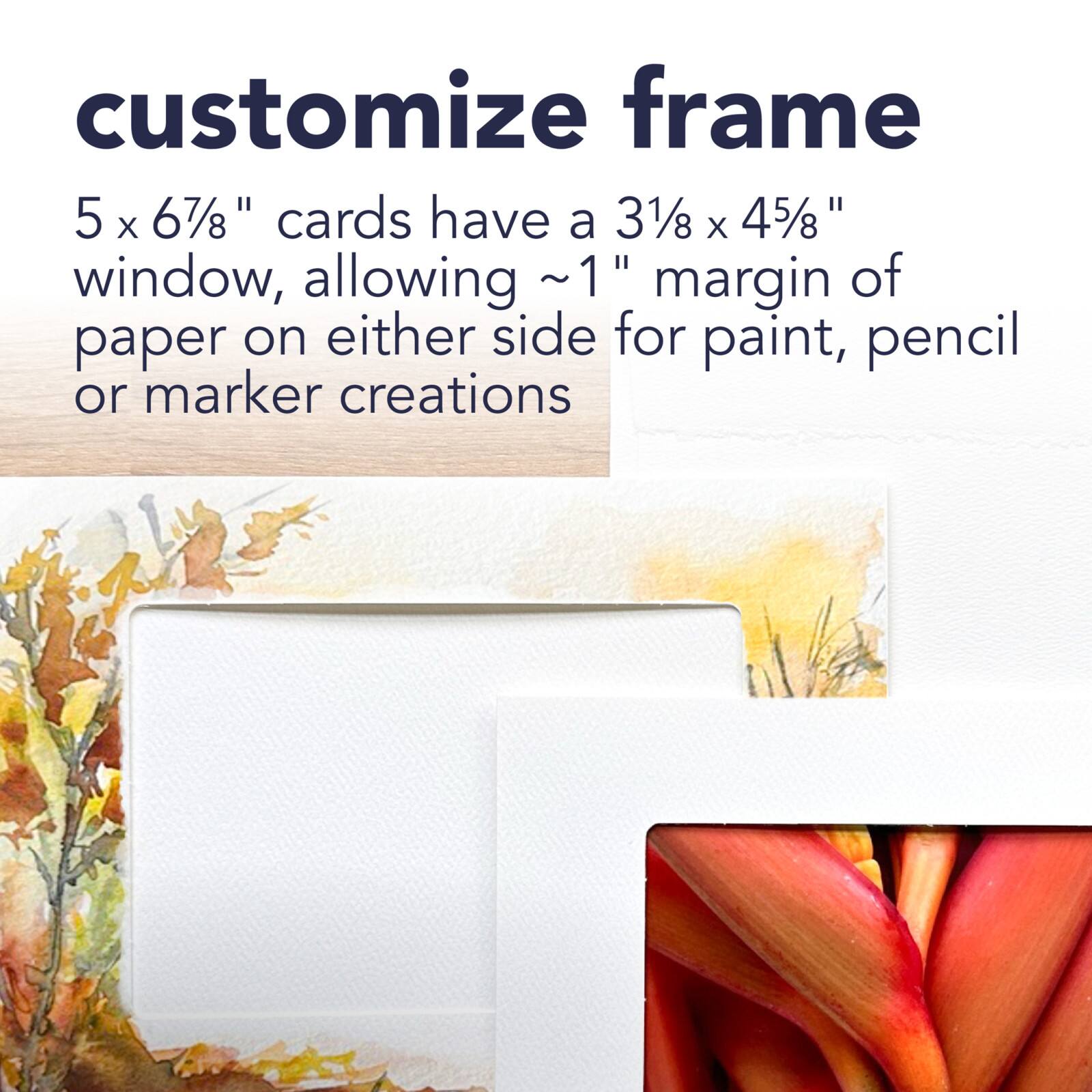 Strathmore® 5" x 7" White Photo Frame Cards & Envelopes