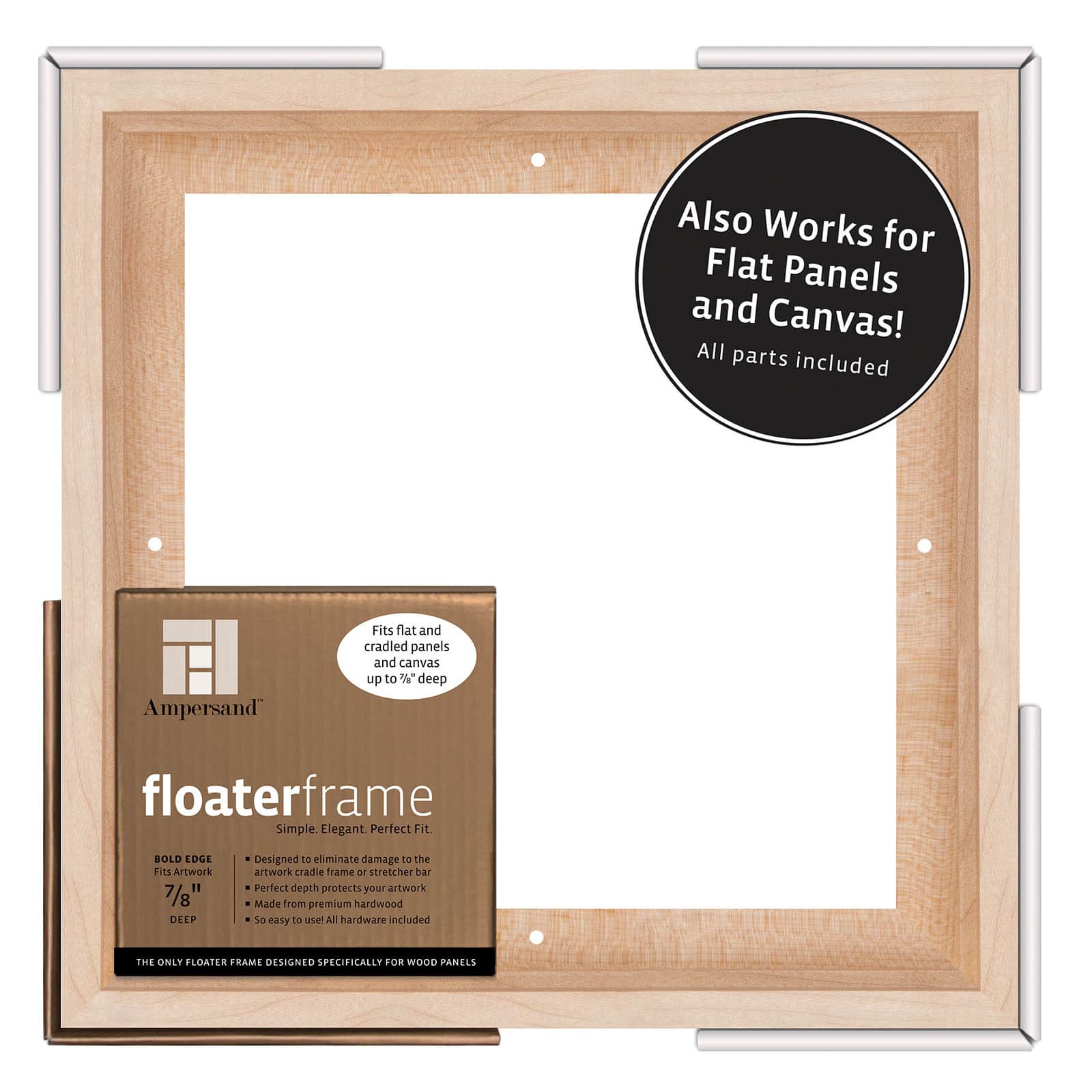 Ampersand&#xAE; Maple Bold Edge 7/8&#x22; Deep Floaterframe