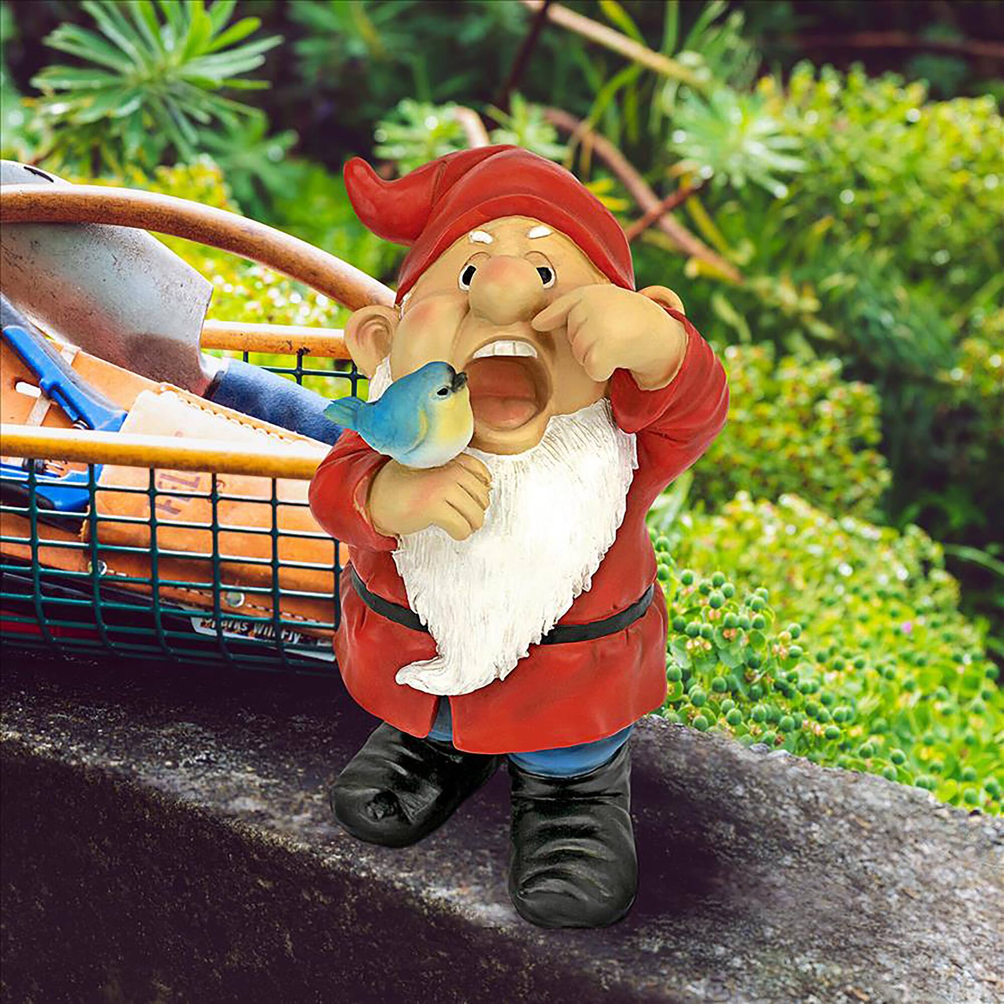 Design Toscano 10.5&#x22; Gezundheit Gunther Sneezing Garden Gnome Statue