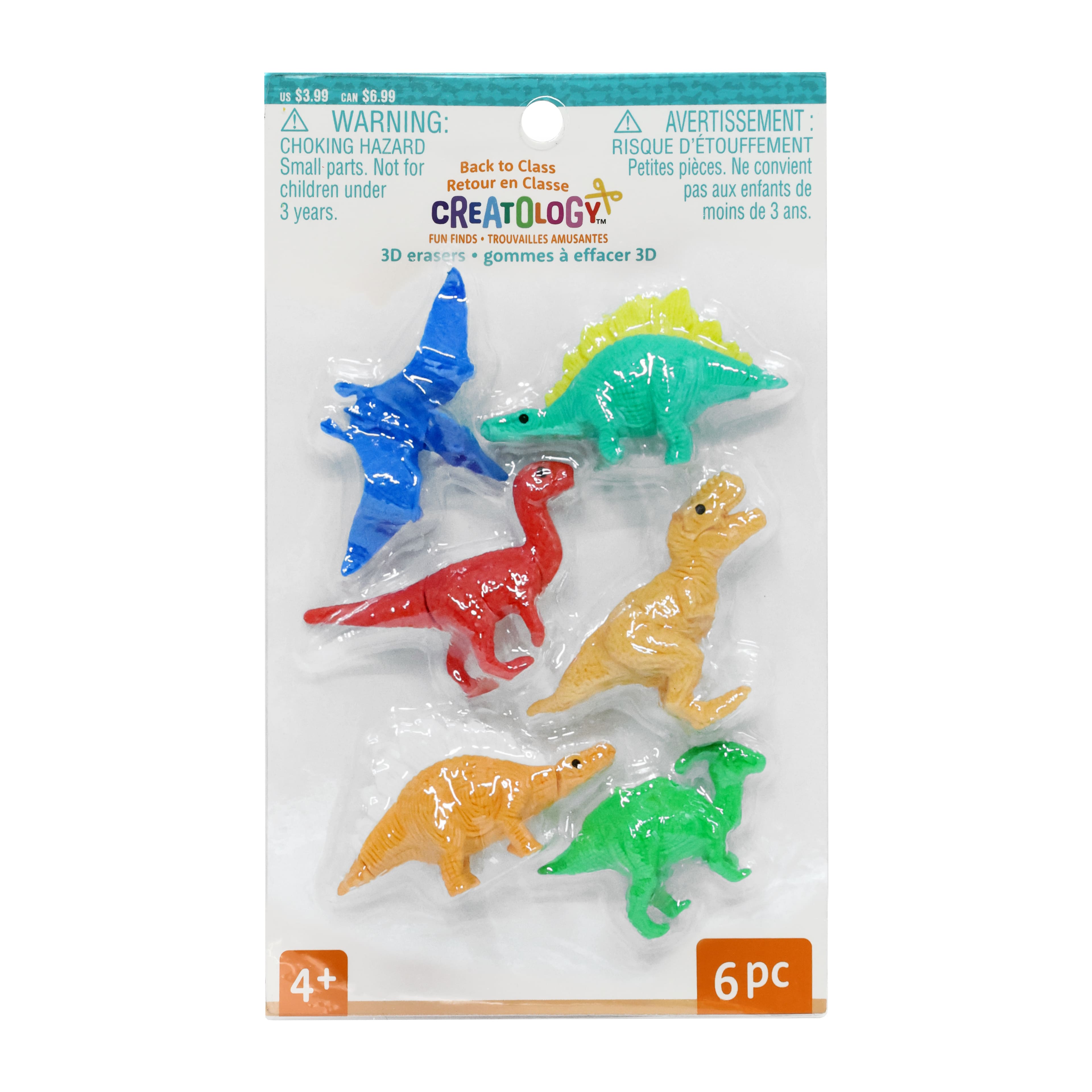 Back to Class 3D Dinosaur Erasers by Creatology&#x2122;