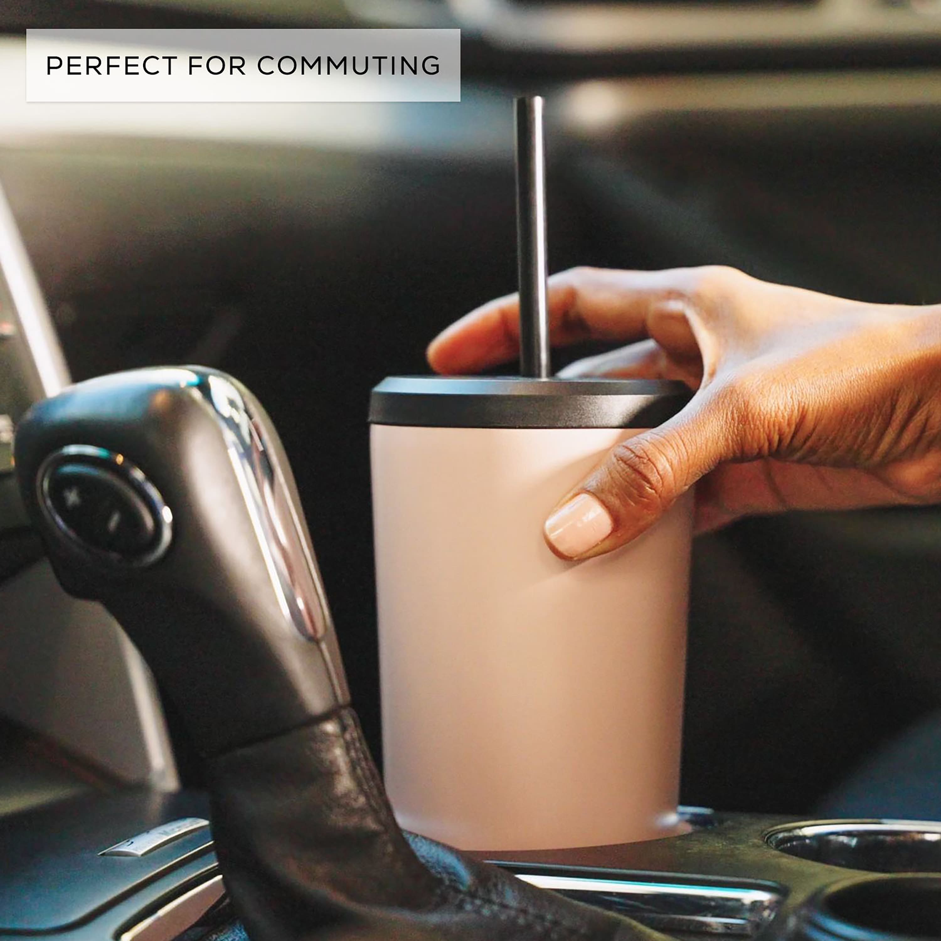 JoyJolt® 20oz. Vacuum Insulated Tumbler with Flip Lid & Straw