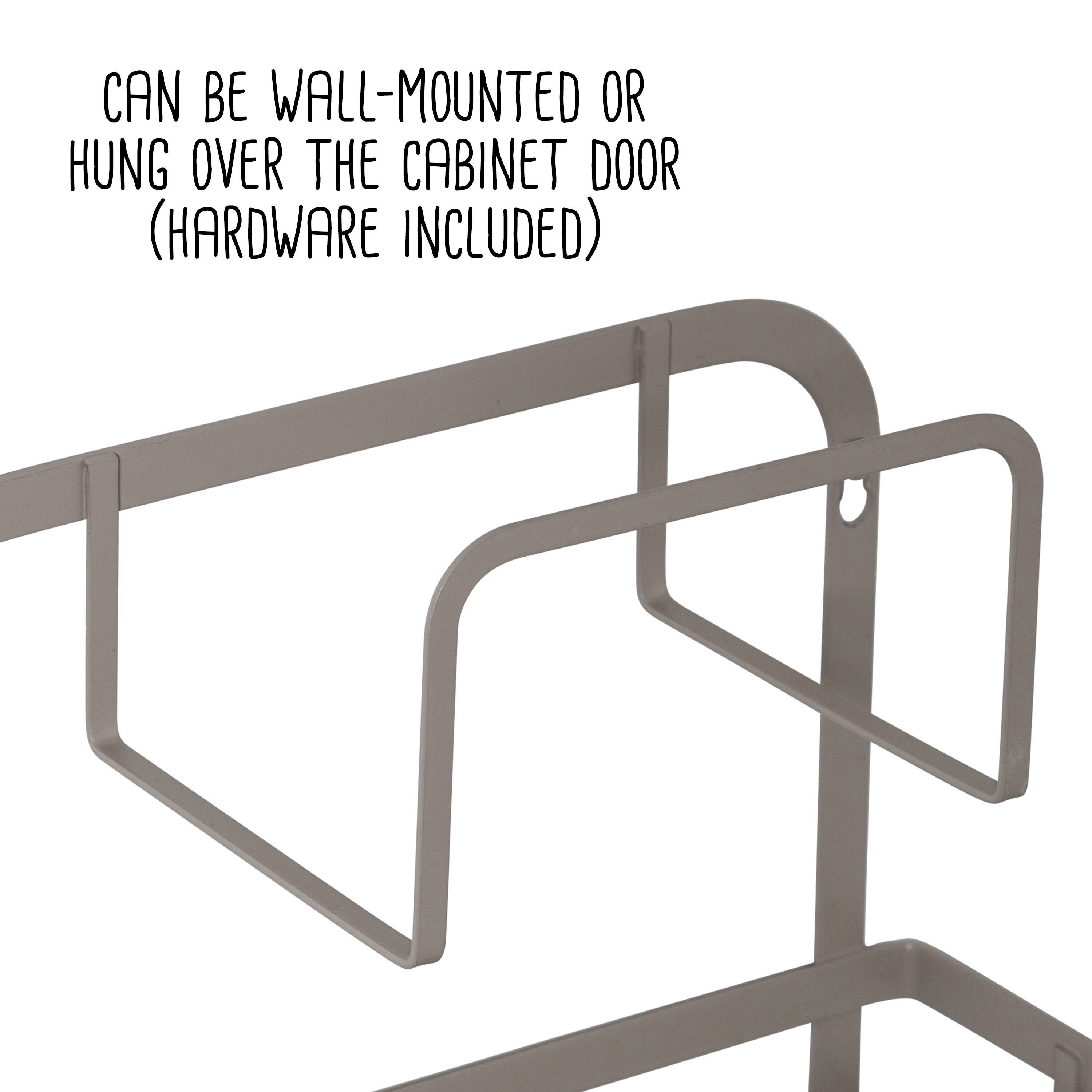 Honey Can Do Gray 3-Shelf Kitchen Wall Storage