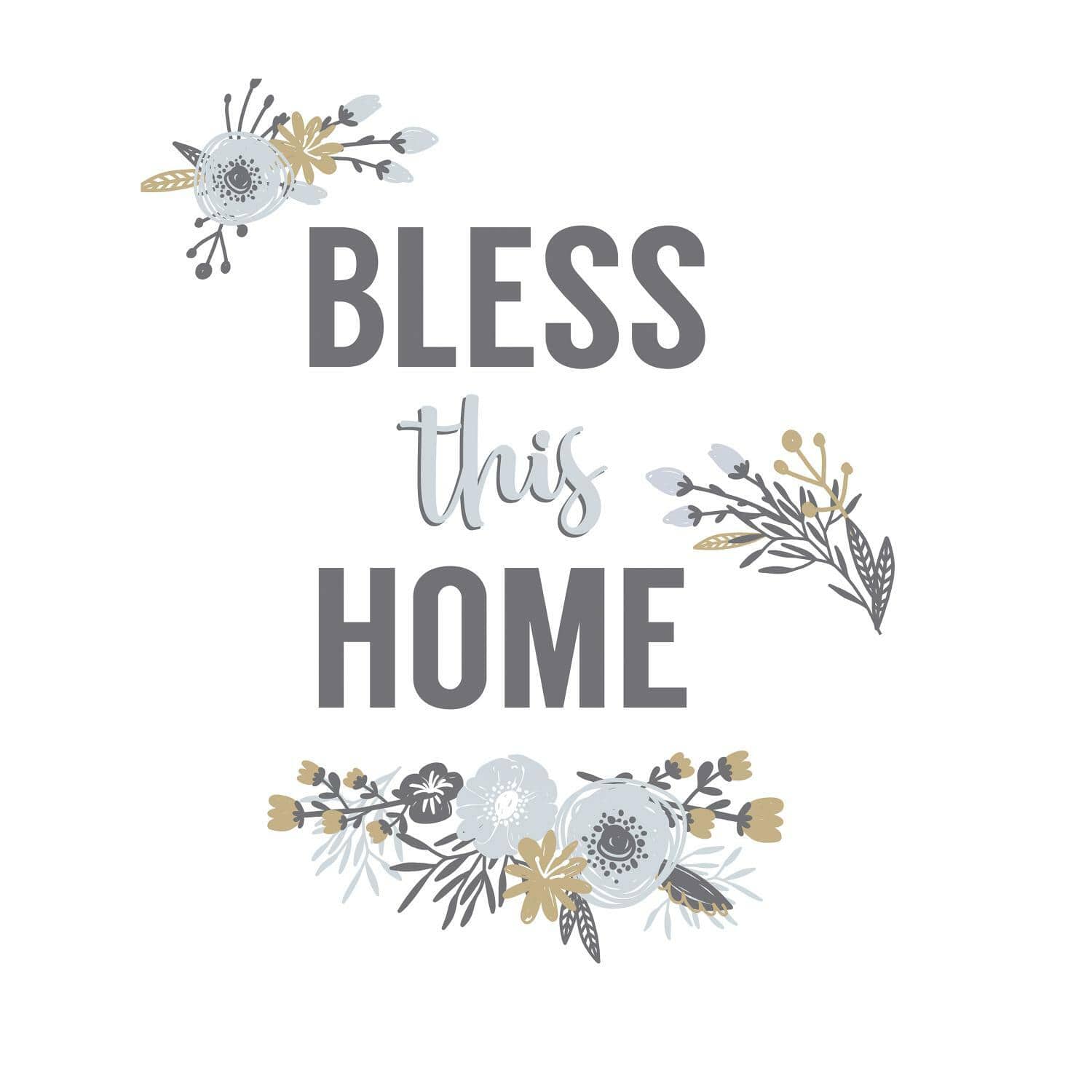 RoomMates Bless This Home Peel &#x26; Stick Wall Decals
