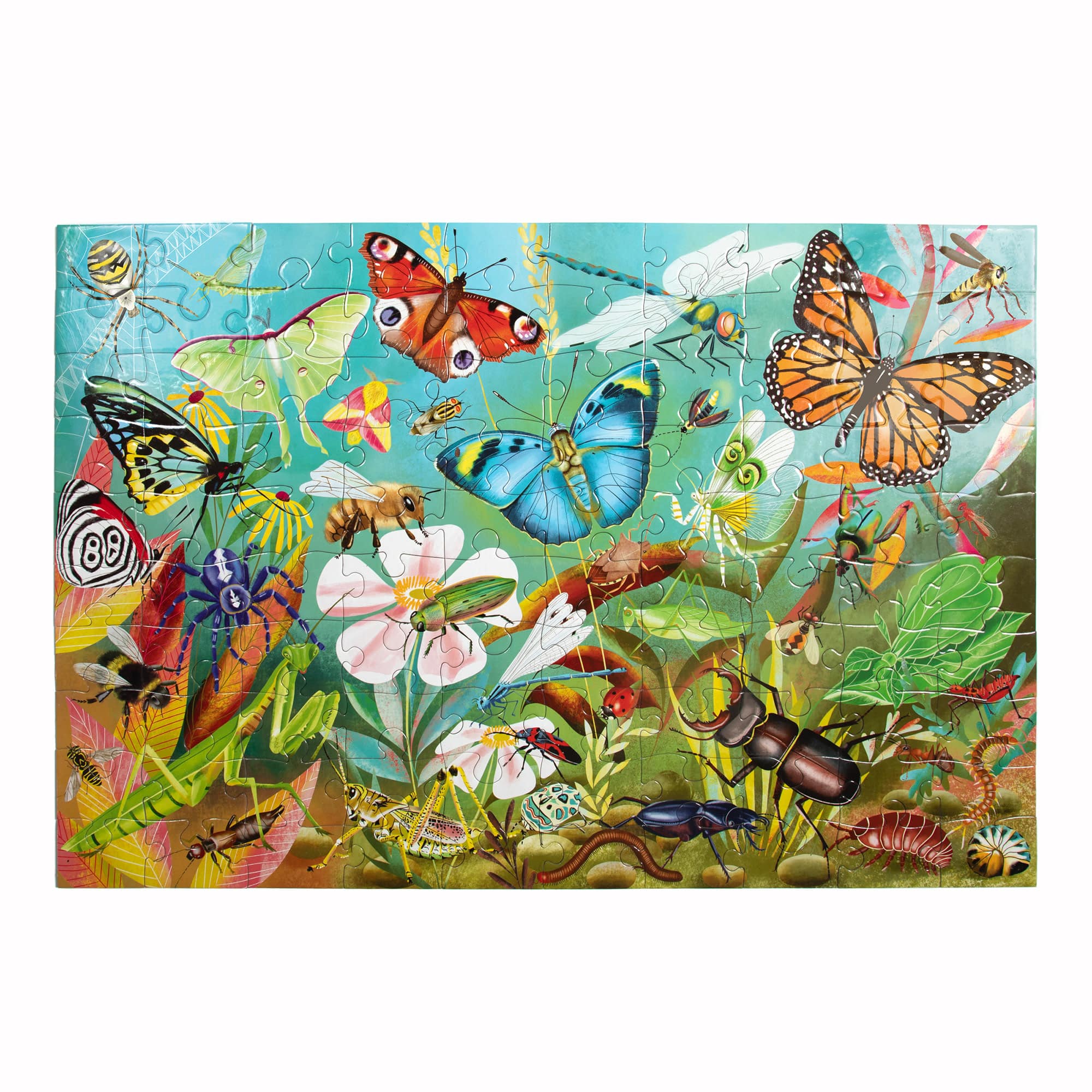 eeBoo Love of Bugs 100 Piece Puzzle