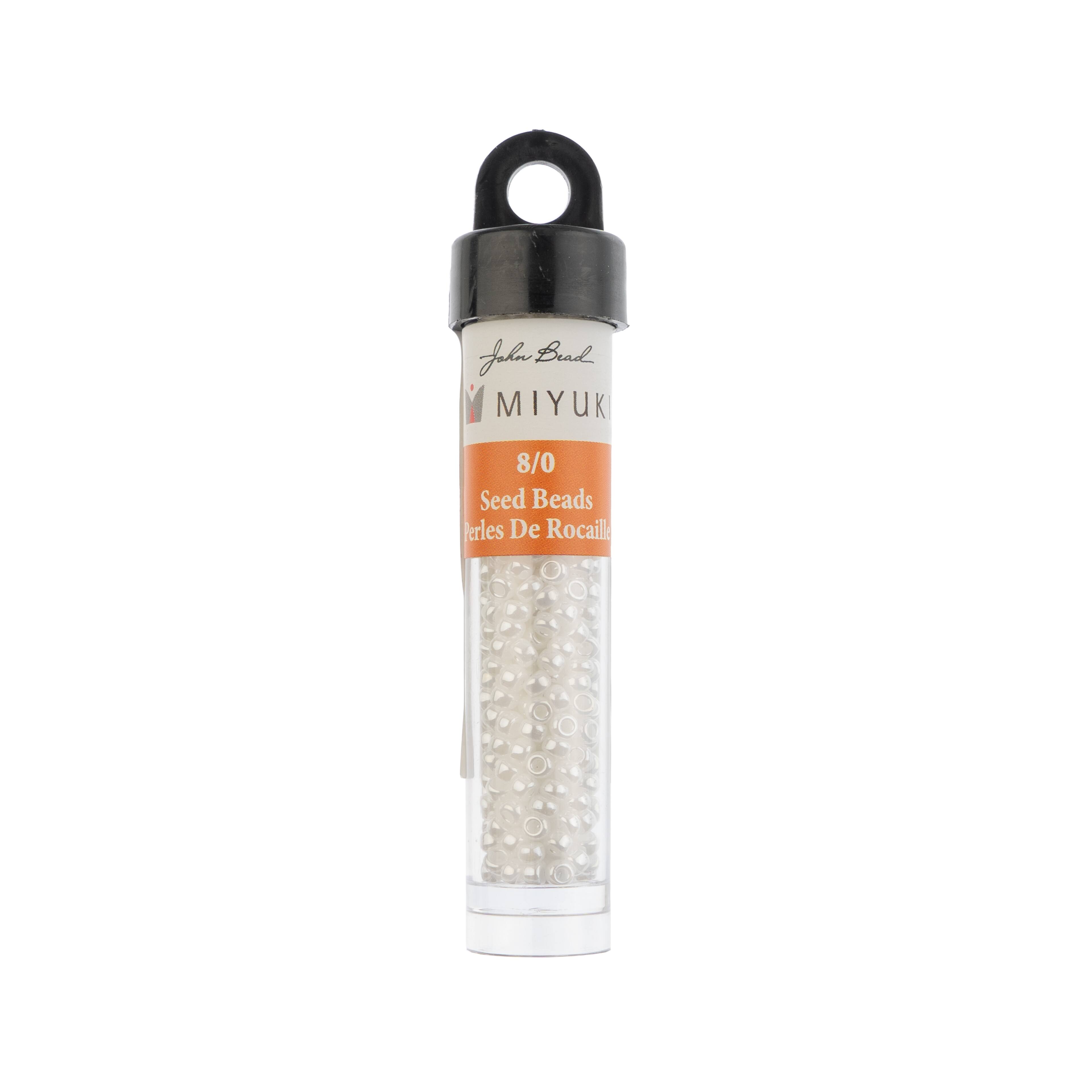 John Bead 8/0 Miyuki Glass Seed Beads, 12g