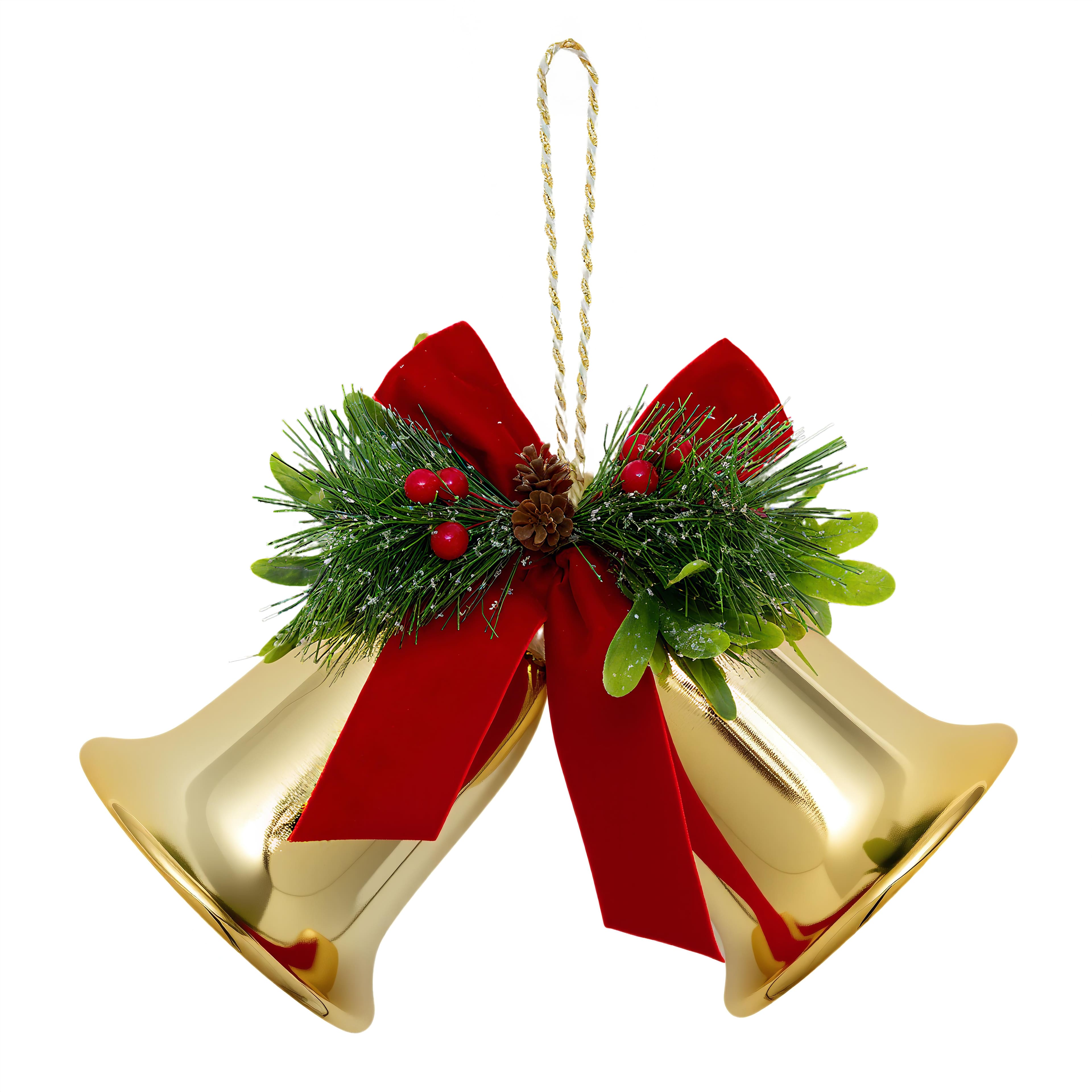 11.5&#x22; Hanging Double Bell D&#xE9;cor by Ashland&#xAE;