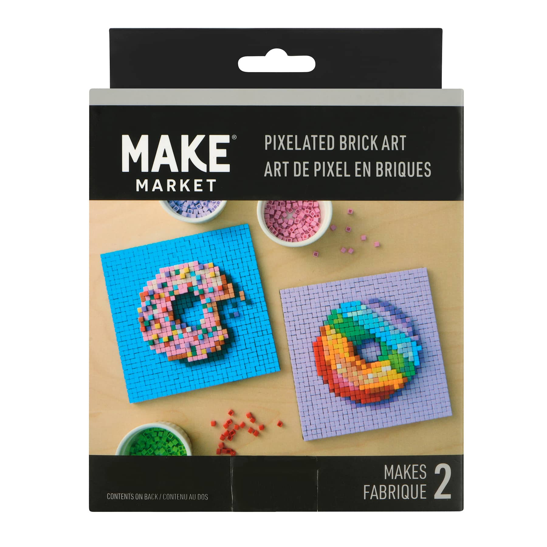 Donuts Pixelated Brick Art Kit by Make Market&#xAE;