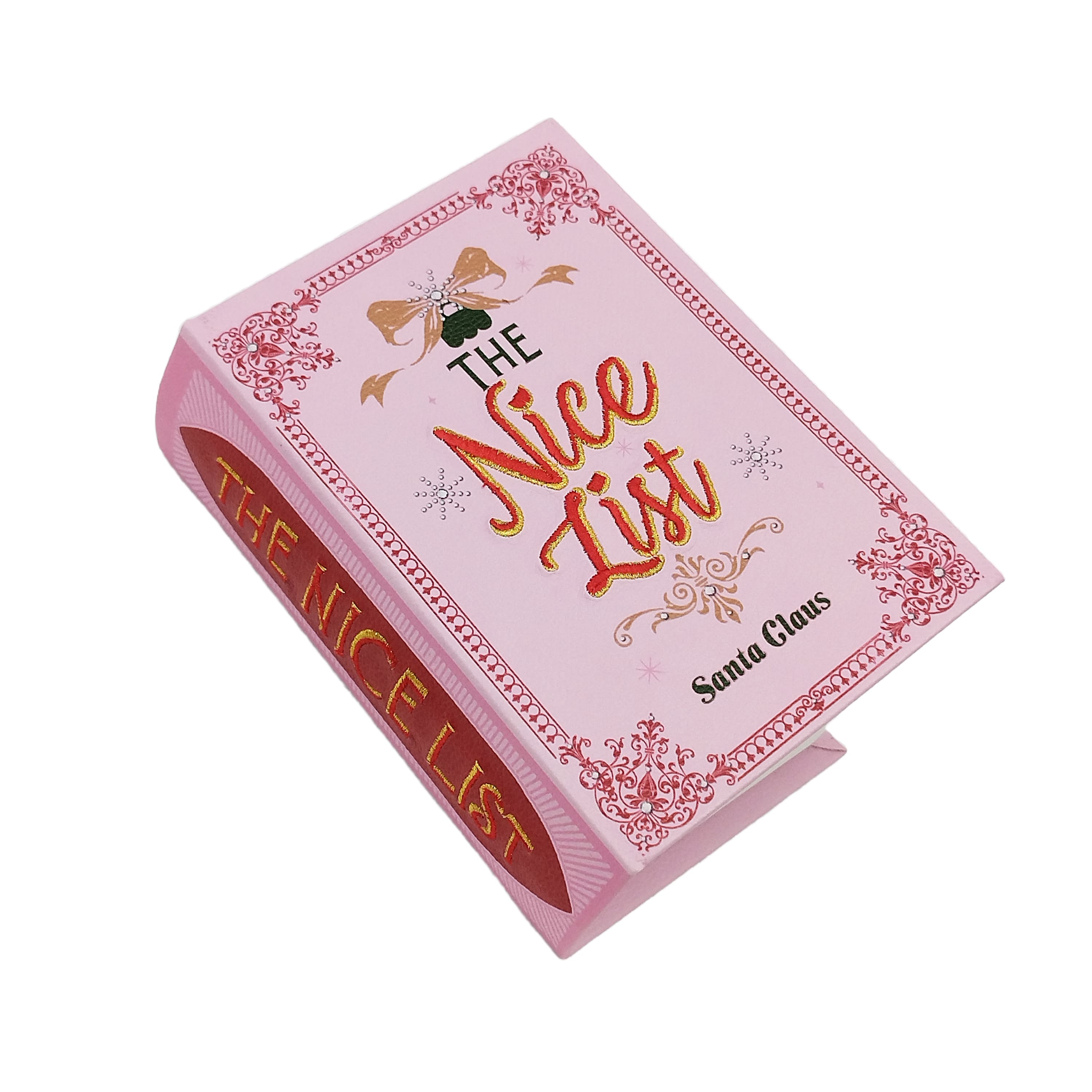 8&#x22; Pink Nice List Book Box Tabletop D&#xE9;cor by Ashland&#xAE;