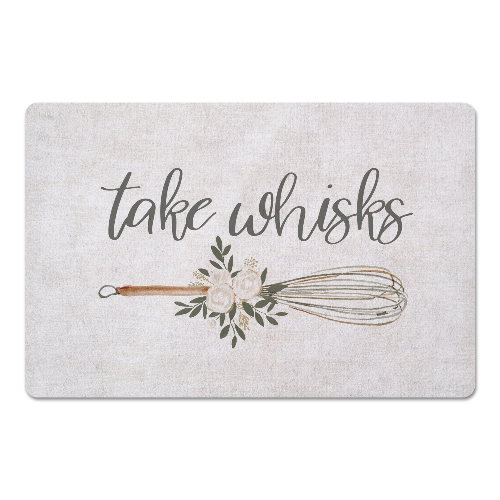 Take Whisks 27&#x22; x 18&#x22; Floor Mat