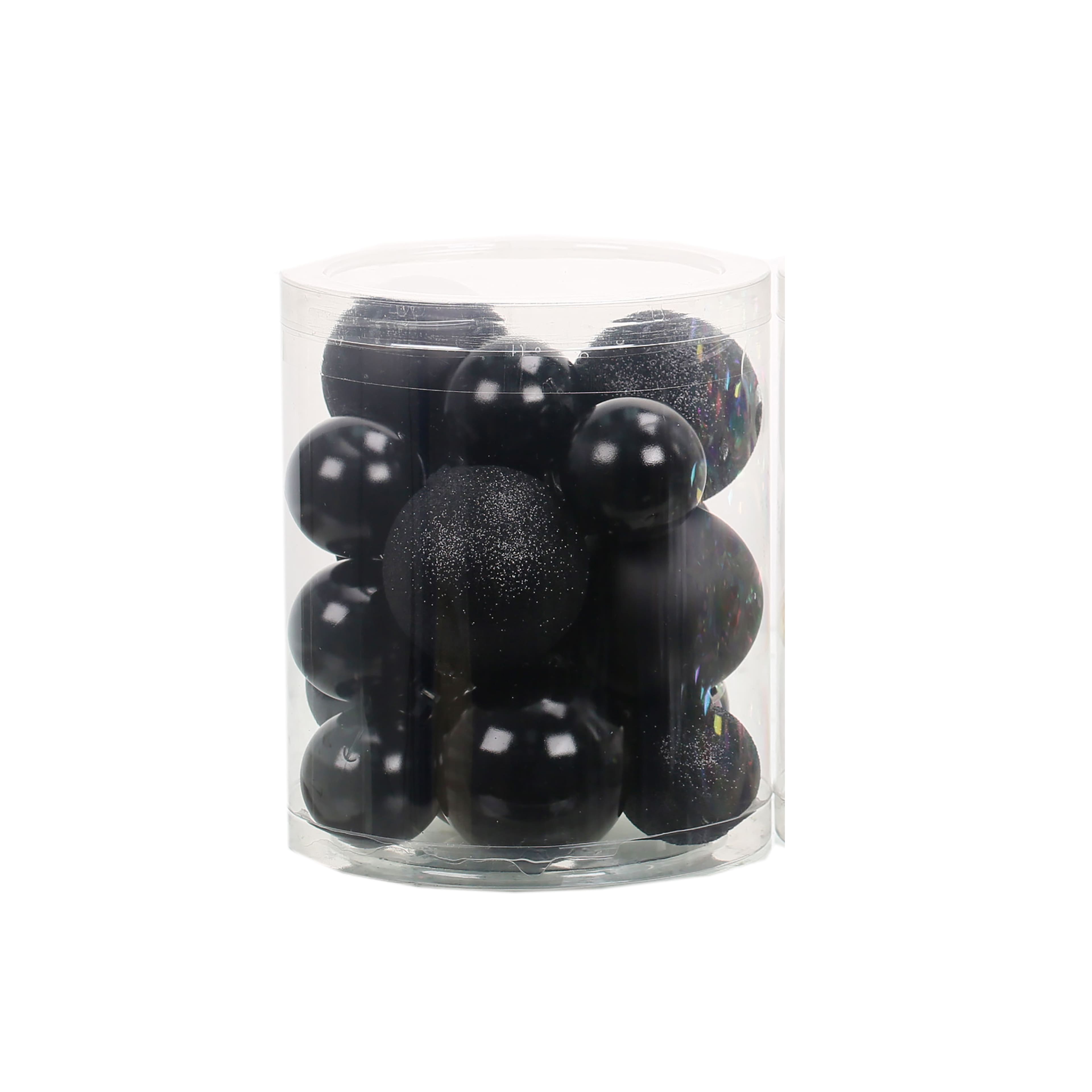 Black Halloween Ball Ornaments, 20ct. by Ashland®