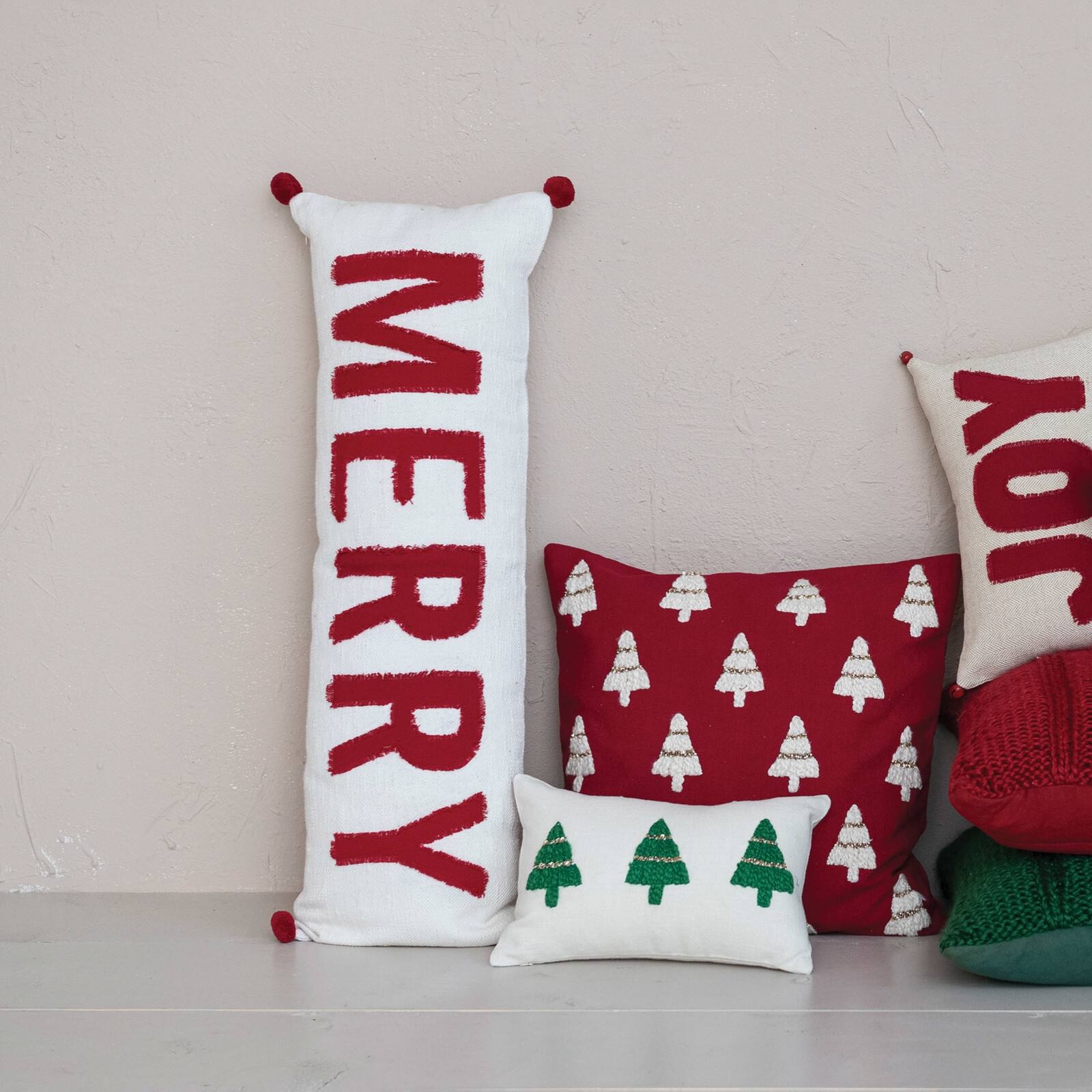 Hello Honey&#xAE; 20&#x22; Red Square Cable Knit Pillow