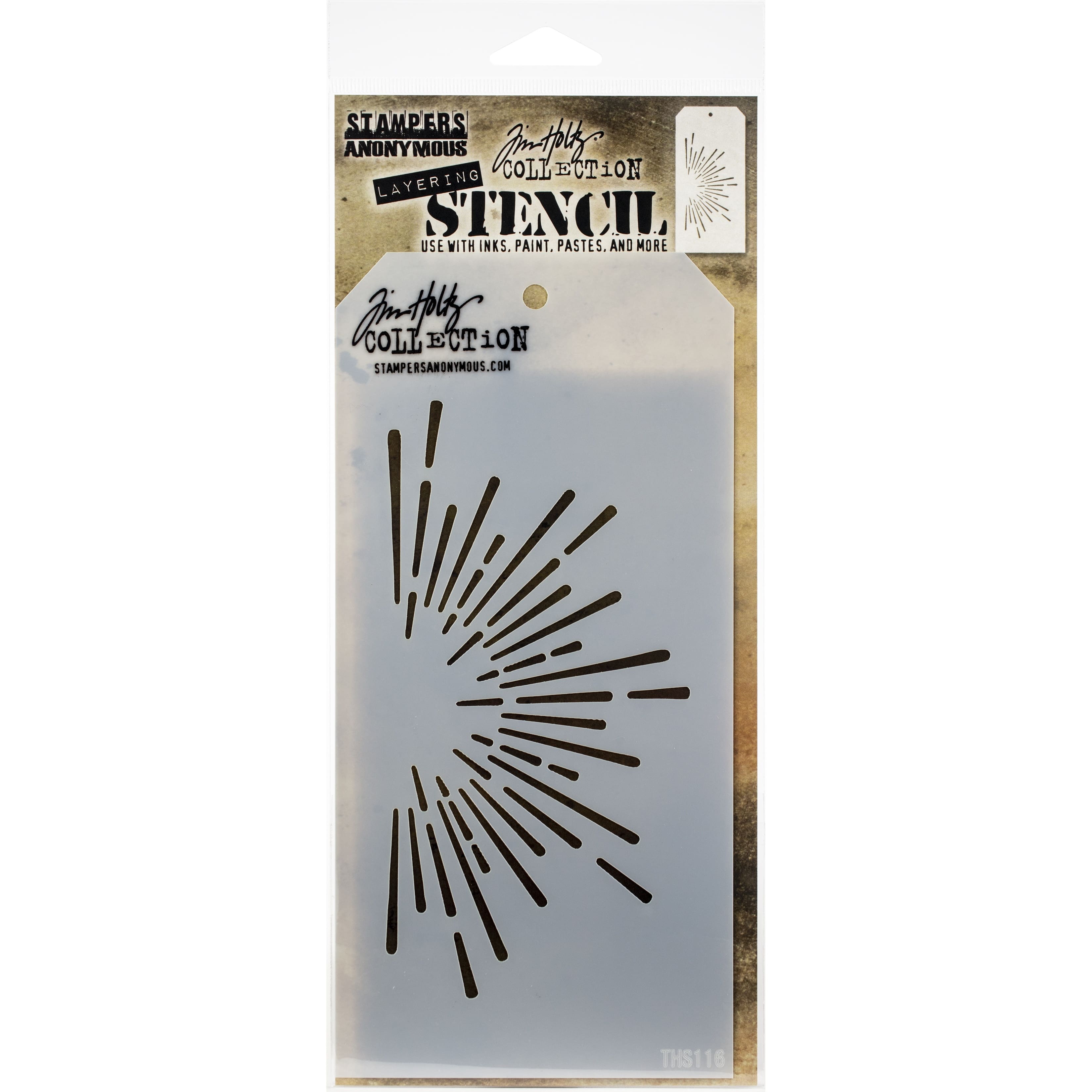 Stampers Anonymous Tim Holtz&#xAE; Burst Layered Stencil