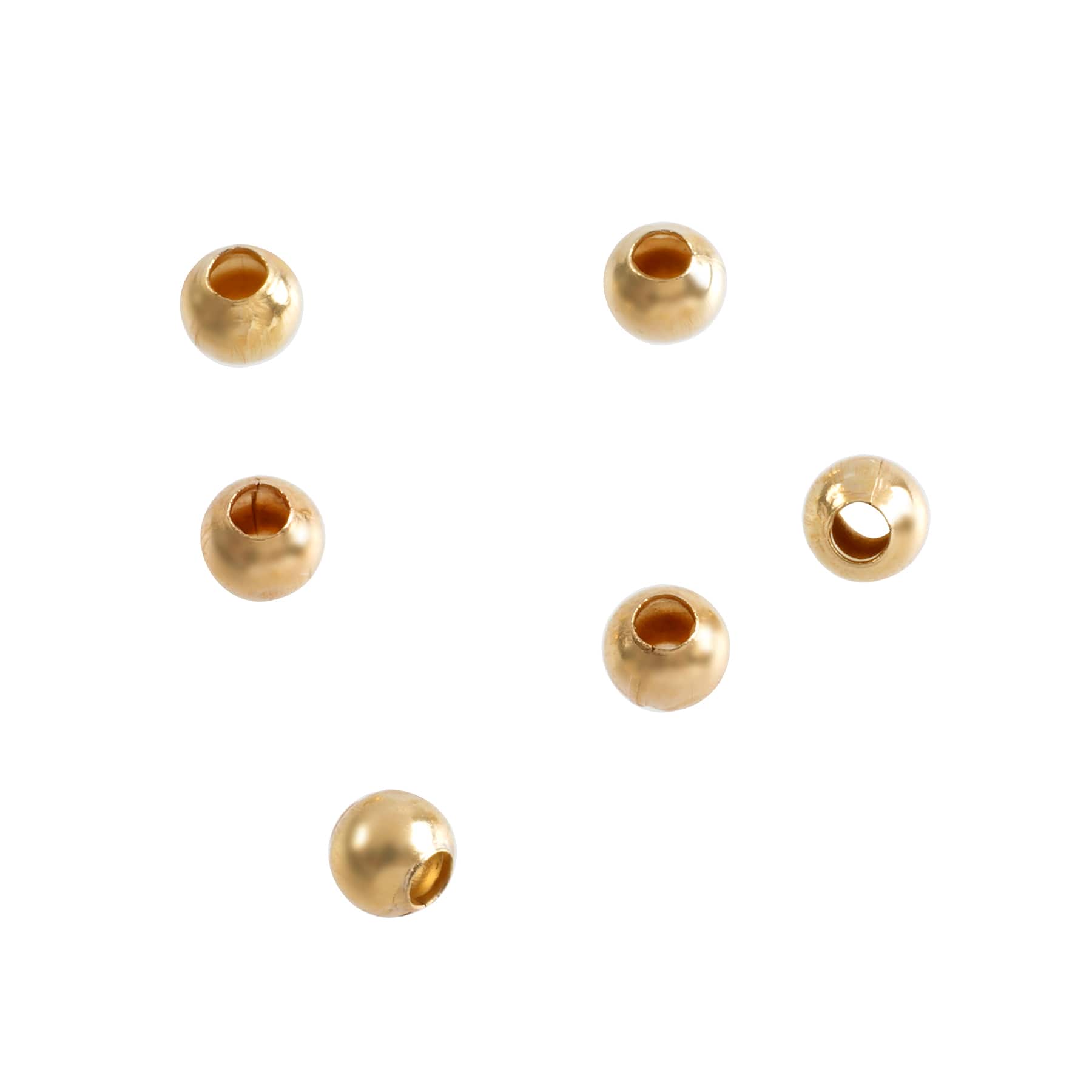 12 Packs: 200 ct. (2,400) Premium Metals Gold Spacer Beads by Bead Landing™