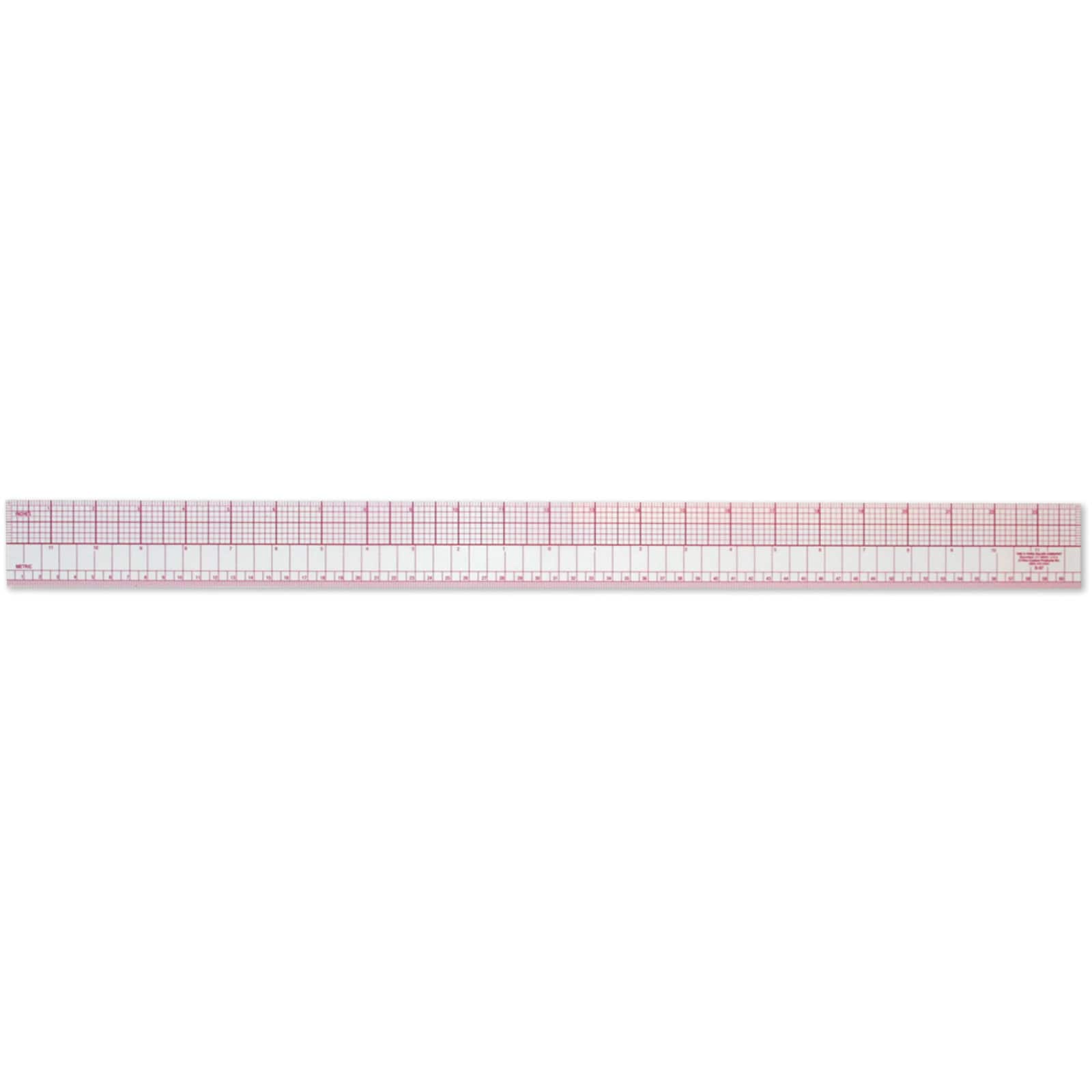 Westcott® C-Thru Zero-Centering English & Metric Ruler, 24"
