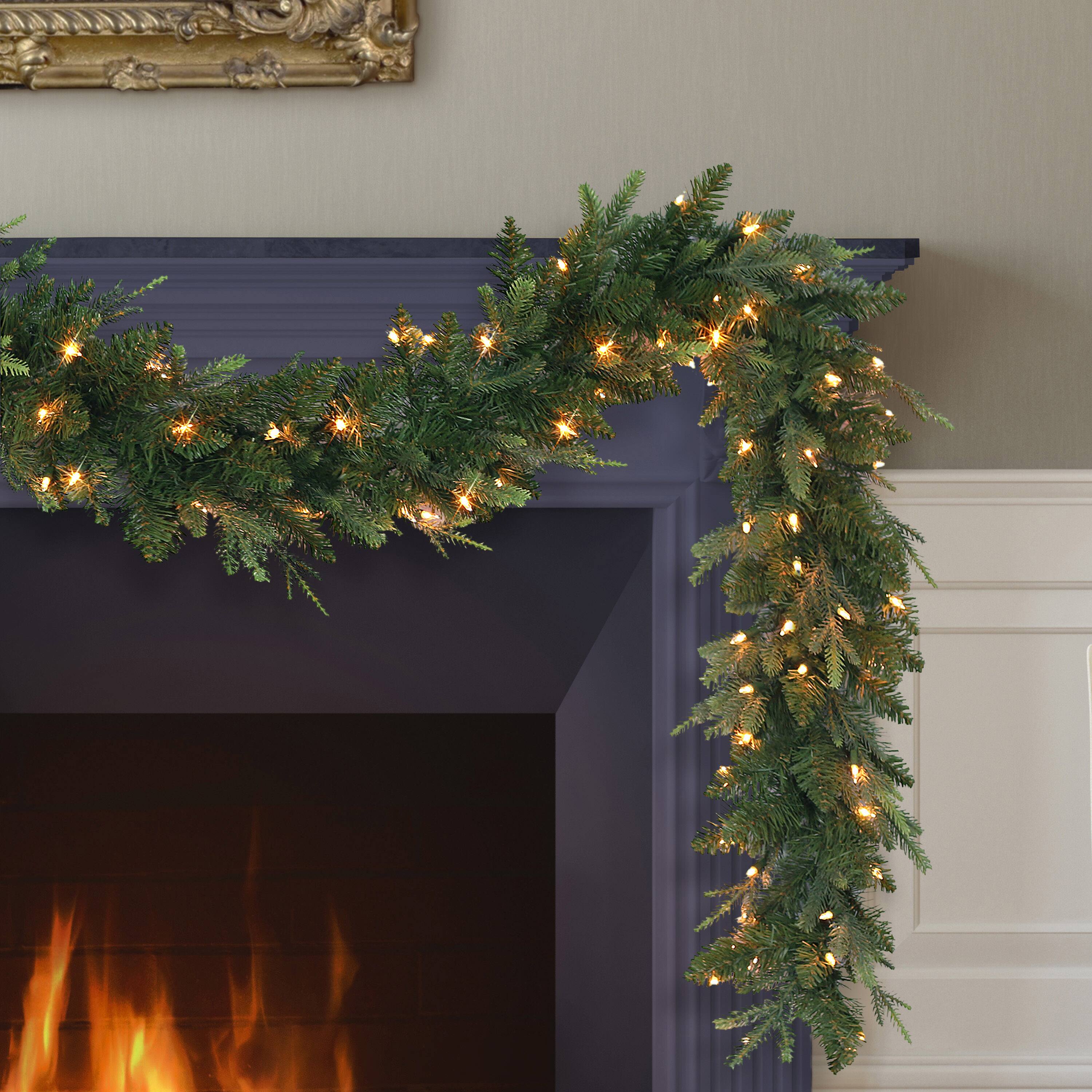 9ft. Pre-Lit Balsam Fir Garland