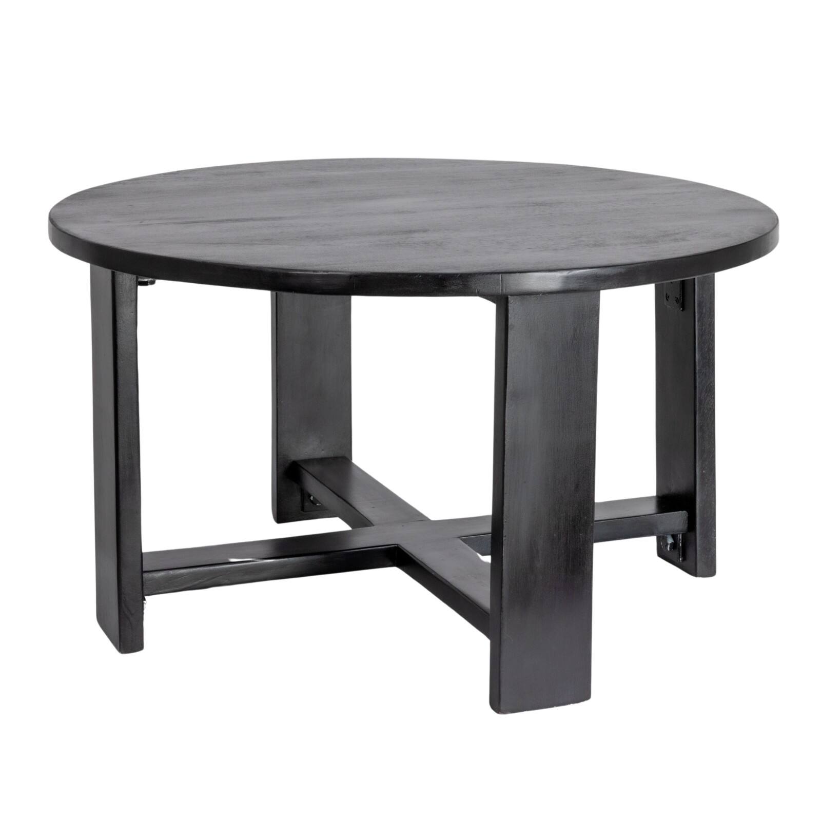 Hello Honey® Elegant Acacia Trestle Round Coffee Table
