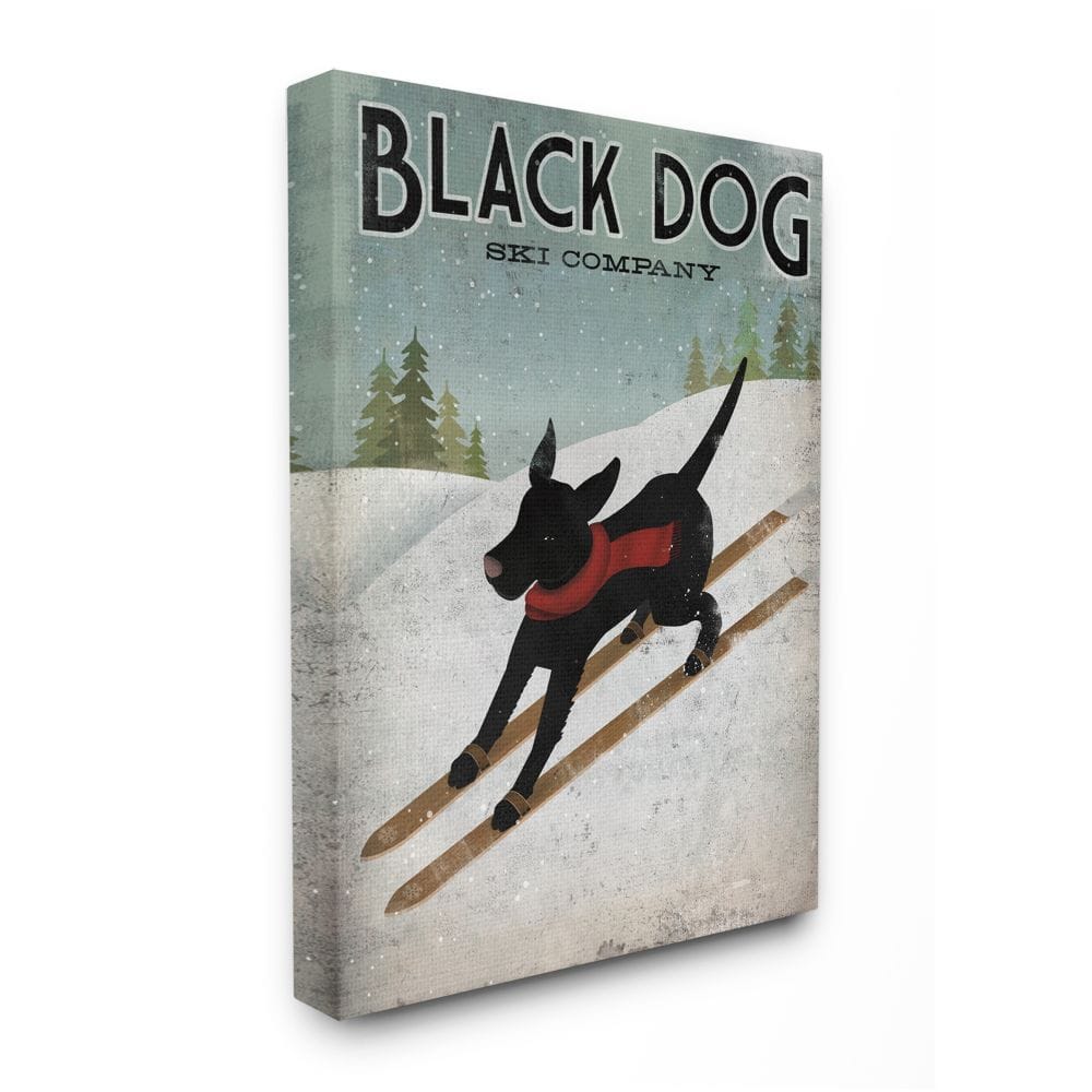 Stupell Industries Black Dog Ski Company Wall Art