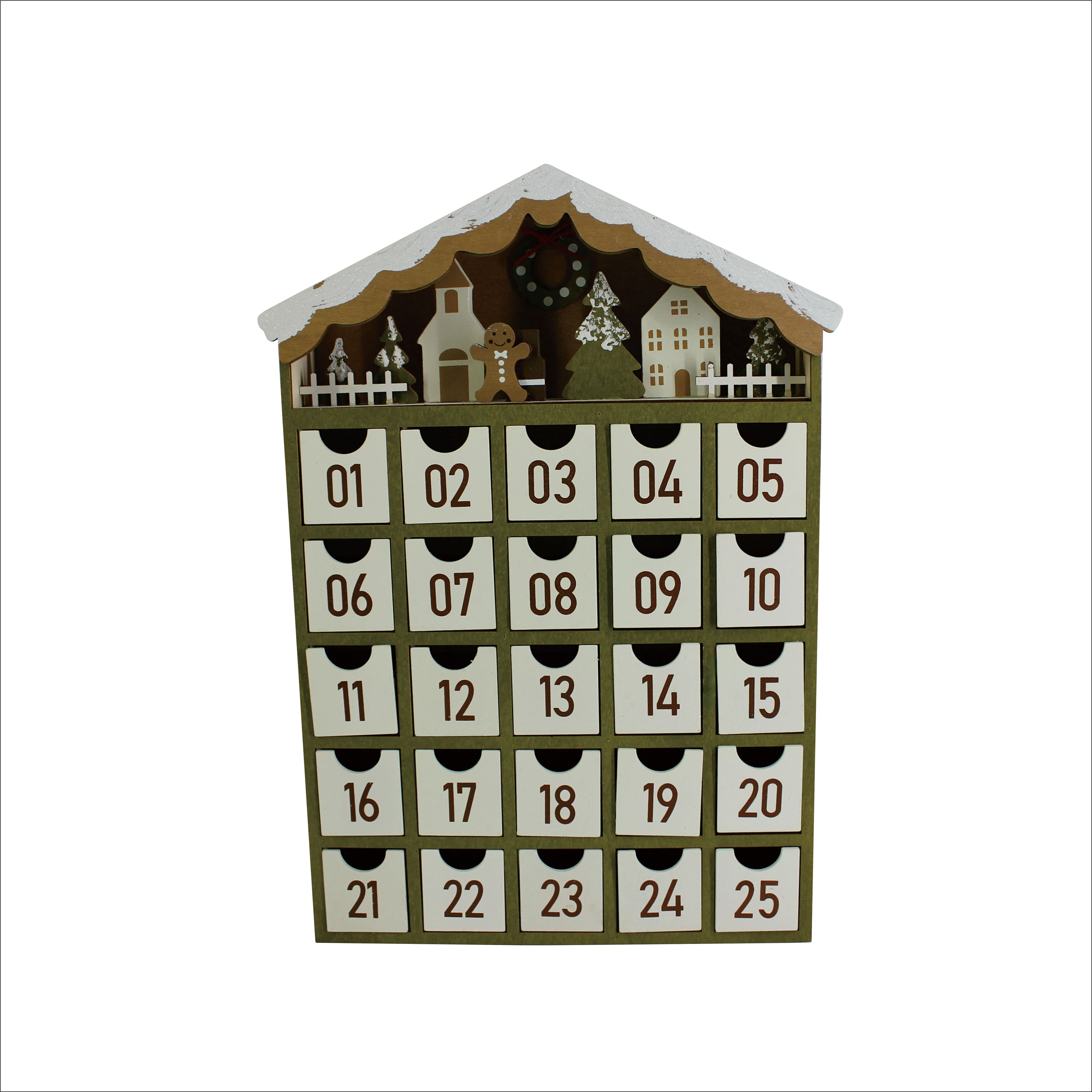 14.75&#x22; Gingerbread Advent Calendar by Ashland&#xAE;