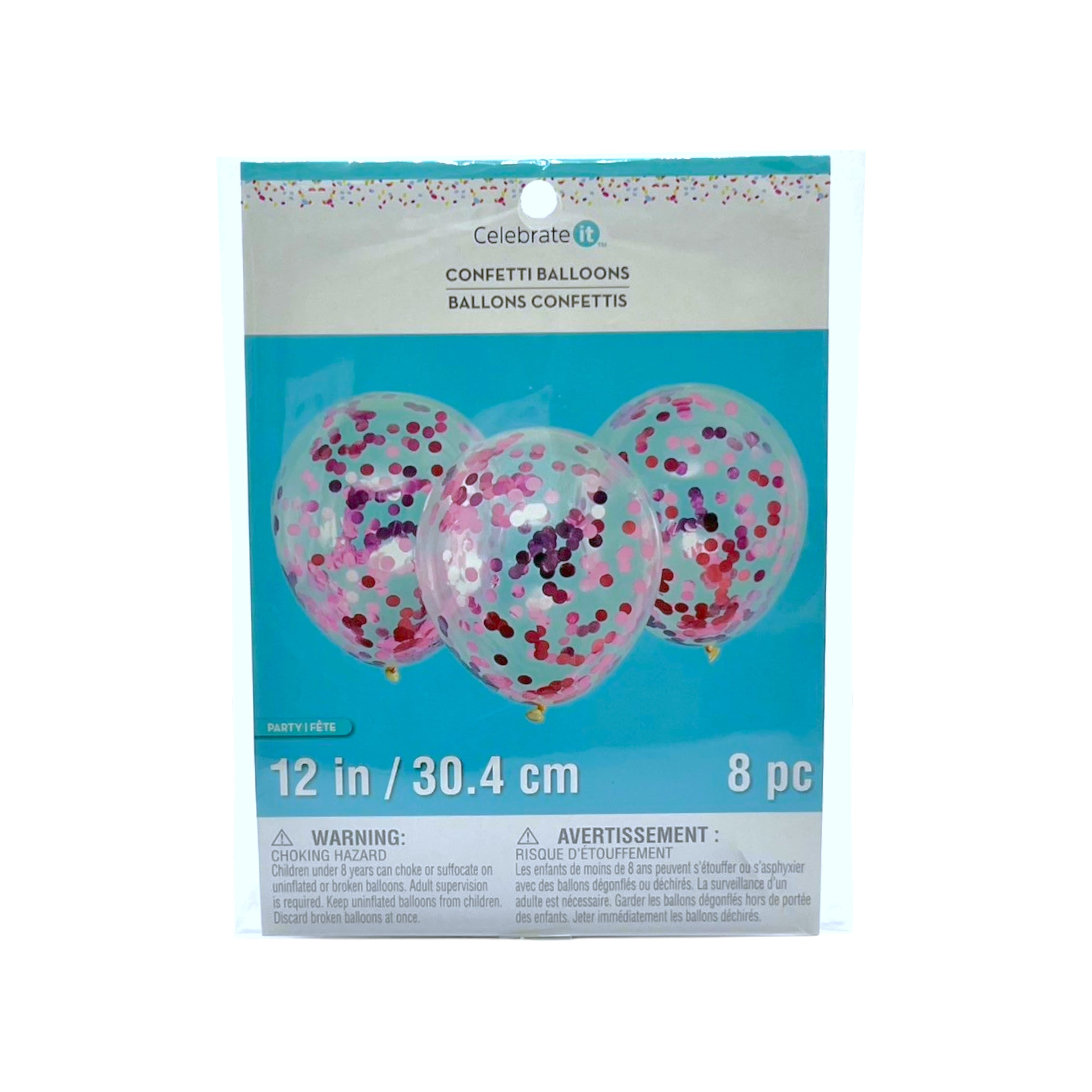 12&#x22; Confetti Balloons, 8ct. by Celebrate It&#x2122;
