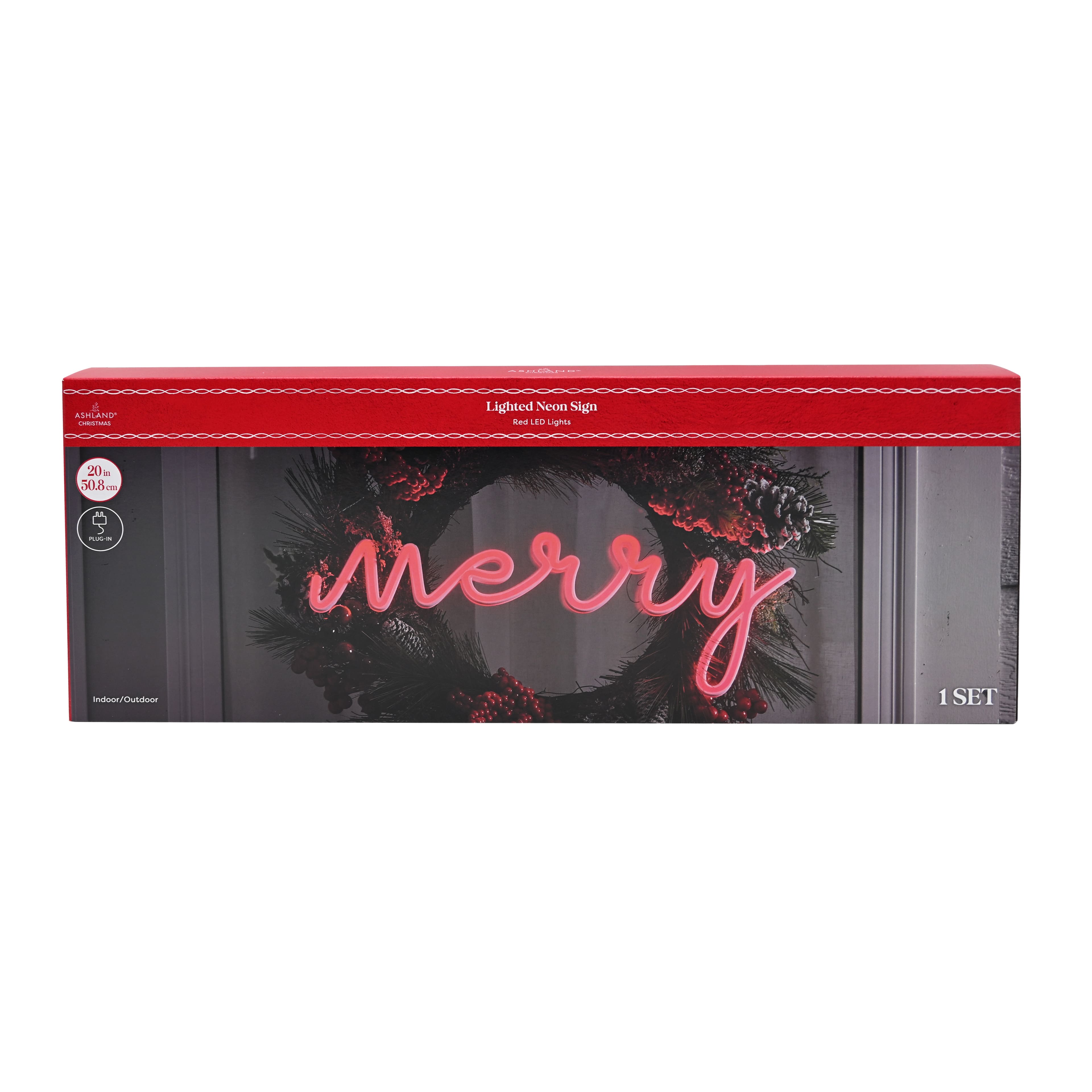 20&#x22; Merry Lighted LED Neon Sign by Ashland&#xAE;