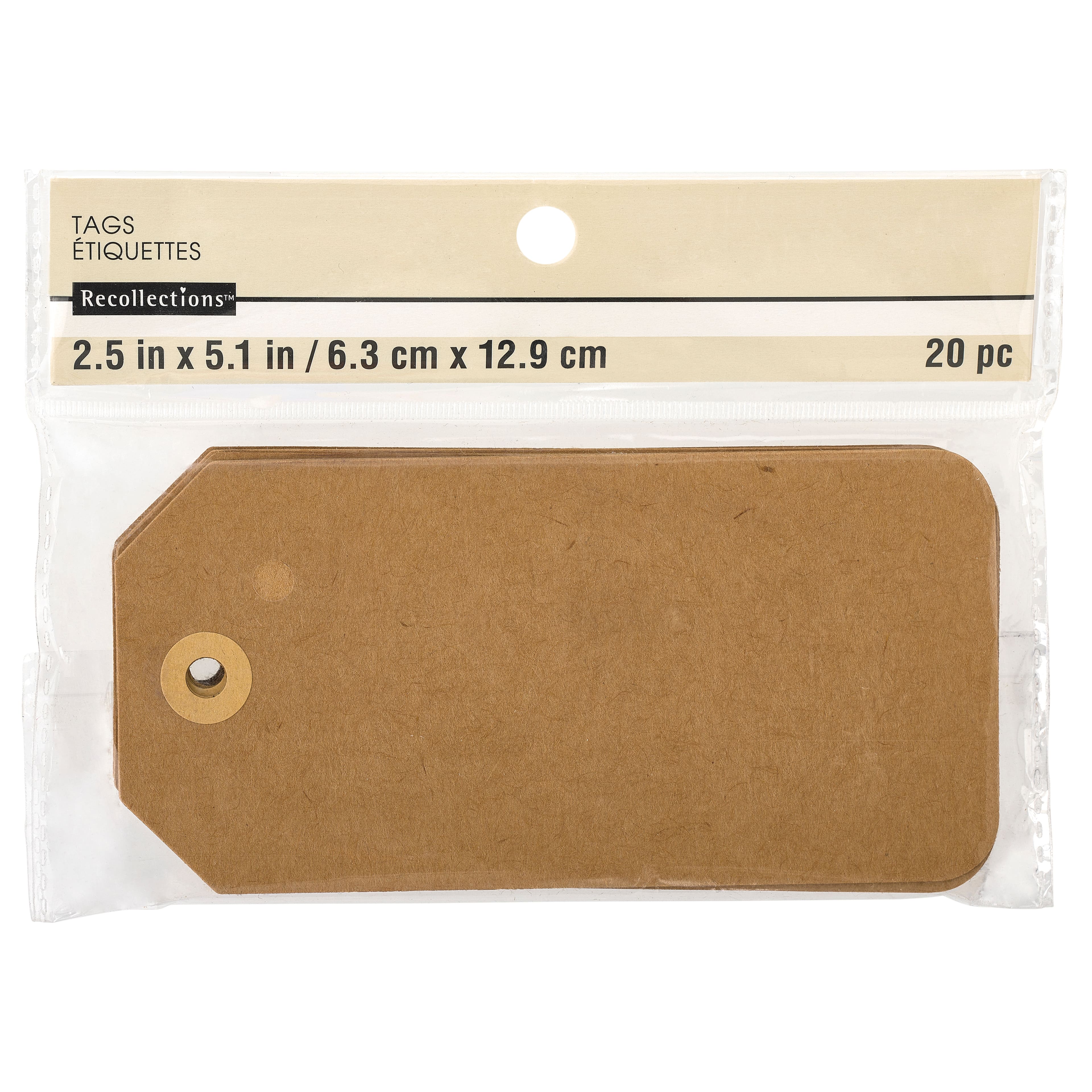 12 Packs: 20 ct. (240 total) Kraft Tags by Recollections&#x2122;, 2.5&#x22; x 5.1&#x22;