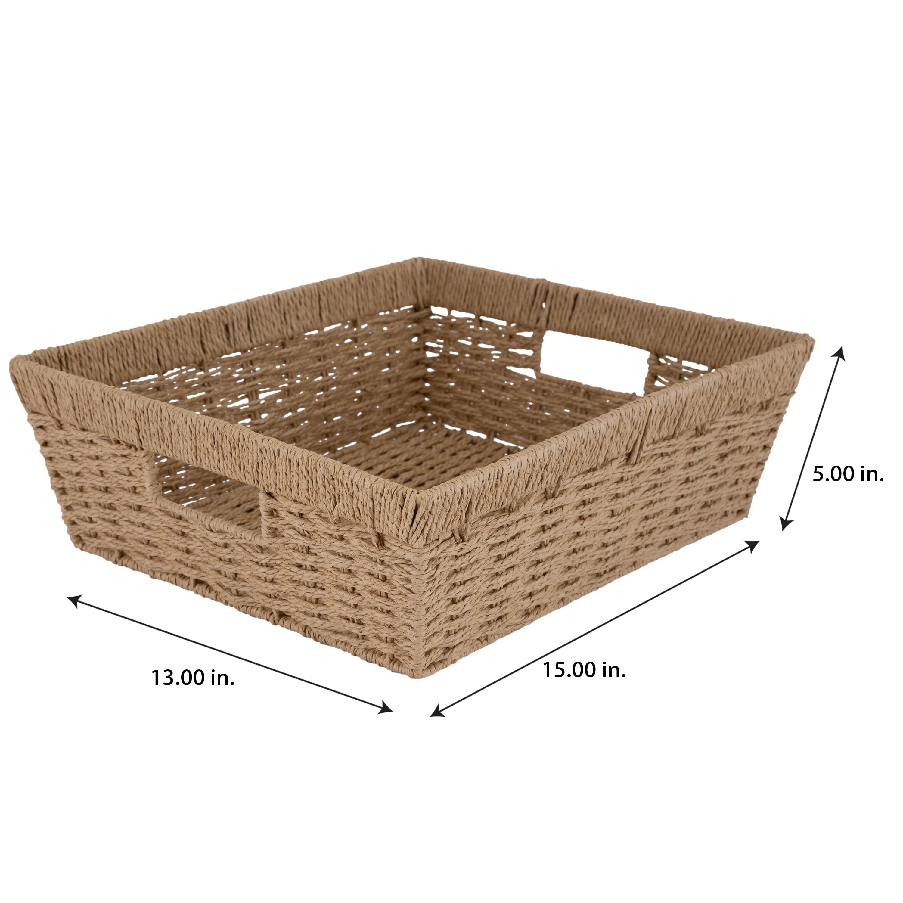 Simplify Large Dutch Weave Shelf Storage Basket