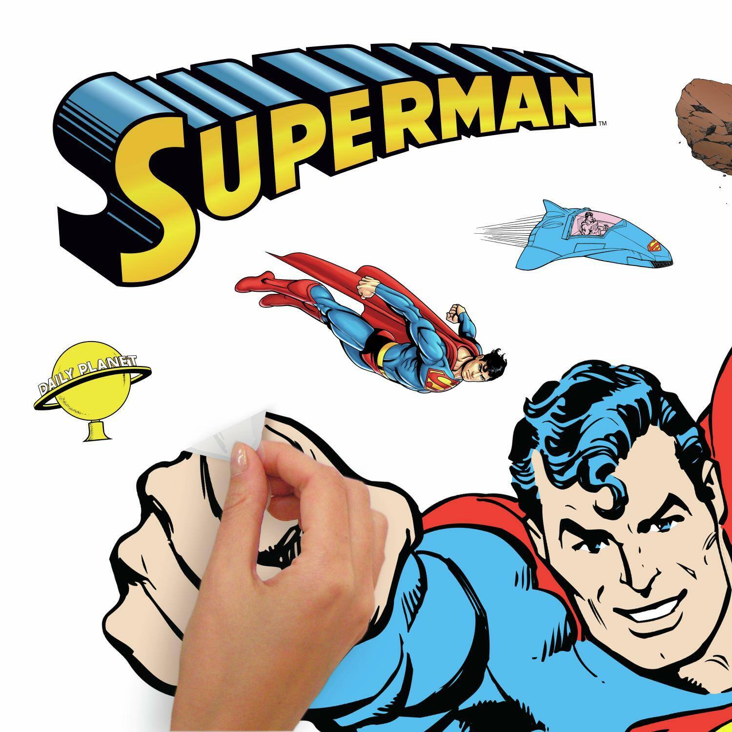 RoomMates Classic Superman Peel & Stick Giant Wall Decals
