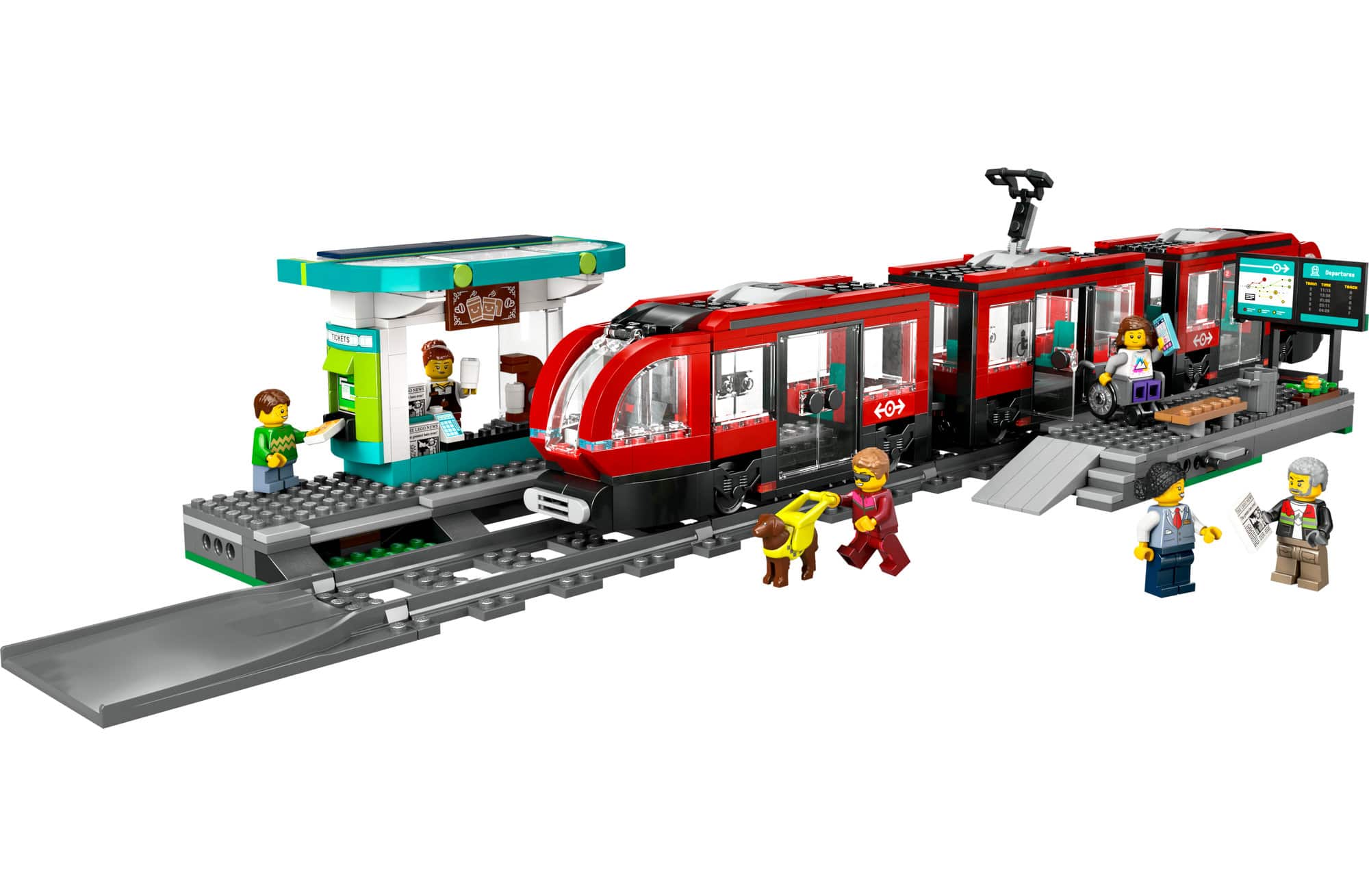 LEGO&#xAE; City Downtown Streetcar and Station Toy Set 60423