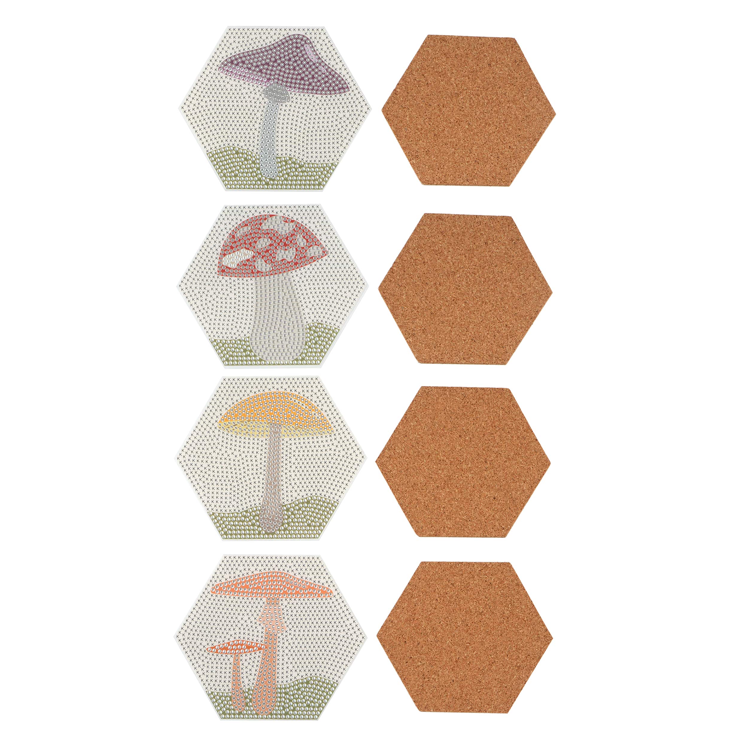 Mushroom Diamond Art Coaster Kit by Make Market&#xAE;