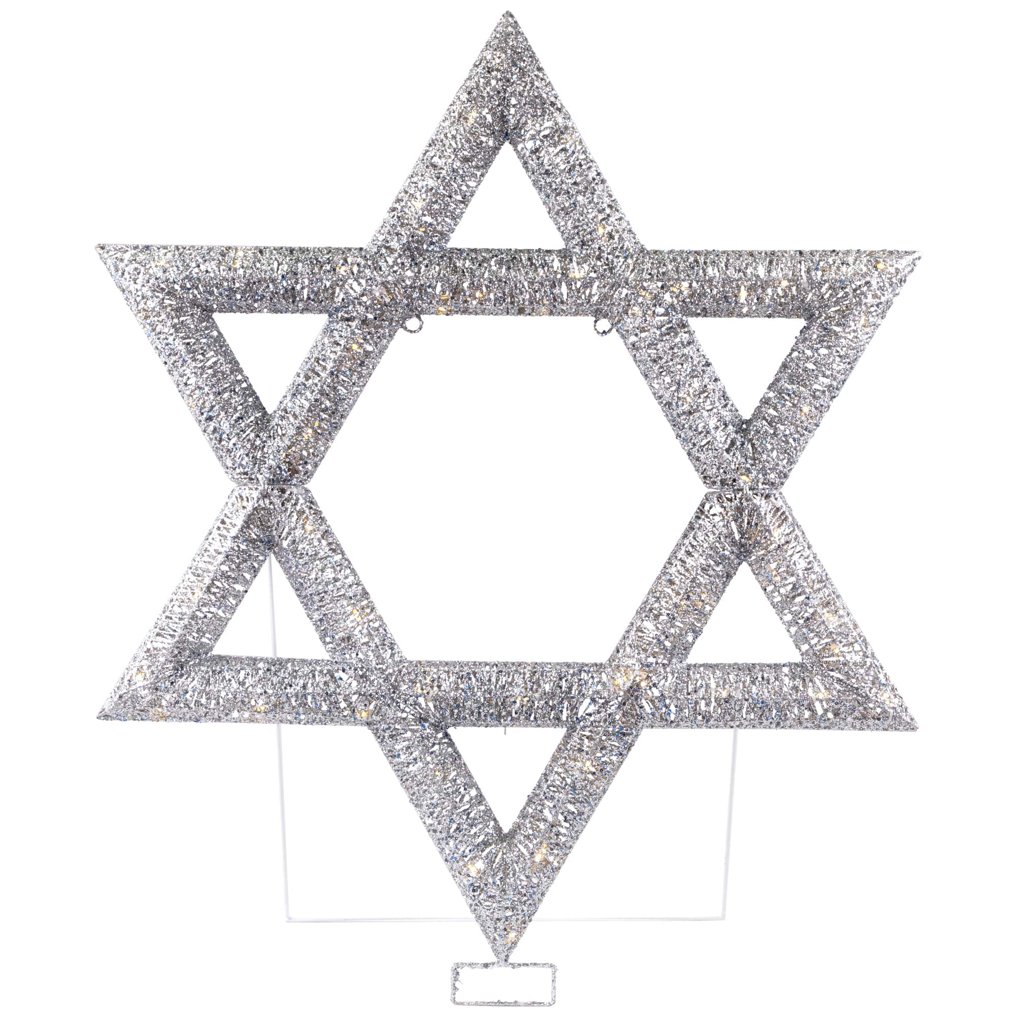 LED Lighted Sequined Star of David Hanukkah Outdoor Decoration - 36&#x22;