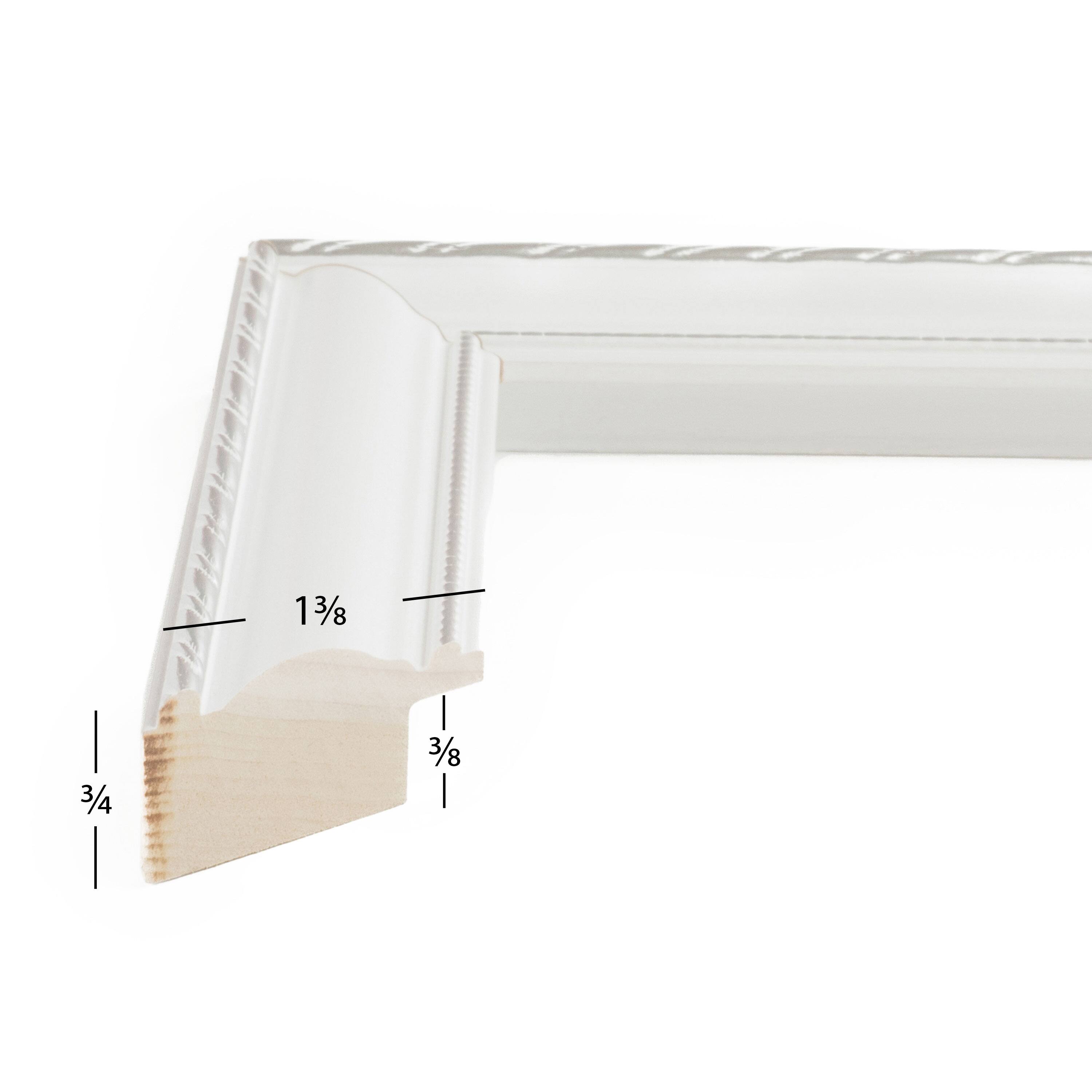 4 Pack Craig Frames Victoria White &#x26; Silver Picture Frame with Mat