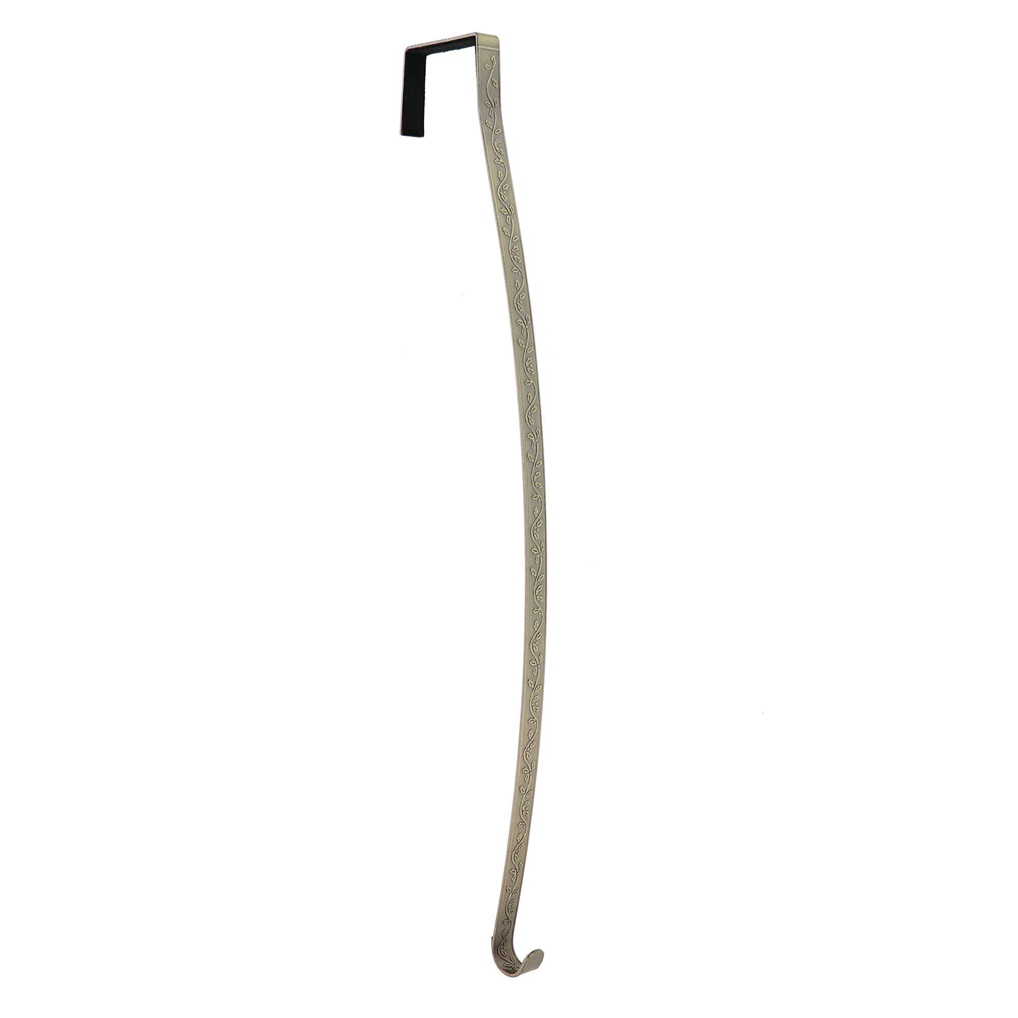 Haute Decor HighProfile&#x2122; Holly Antique Brass Wreath Hanger 